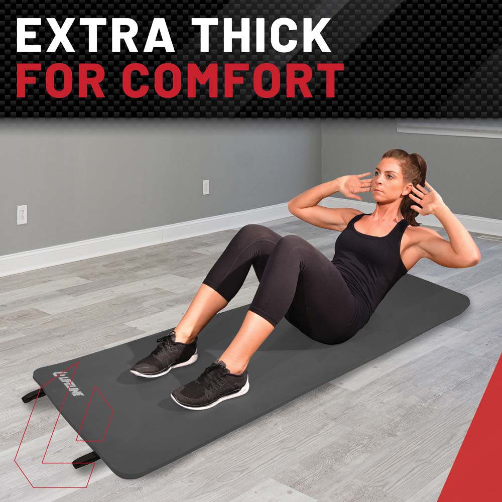 Exercise Mat Pro - 72" X 23" X 5/8" - Charcoal