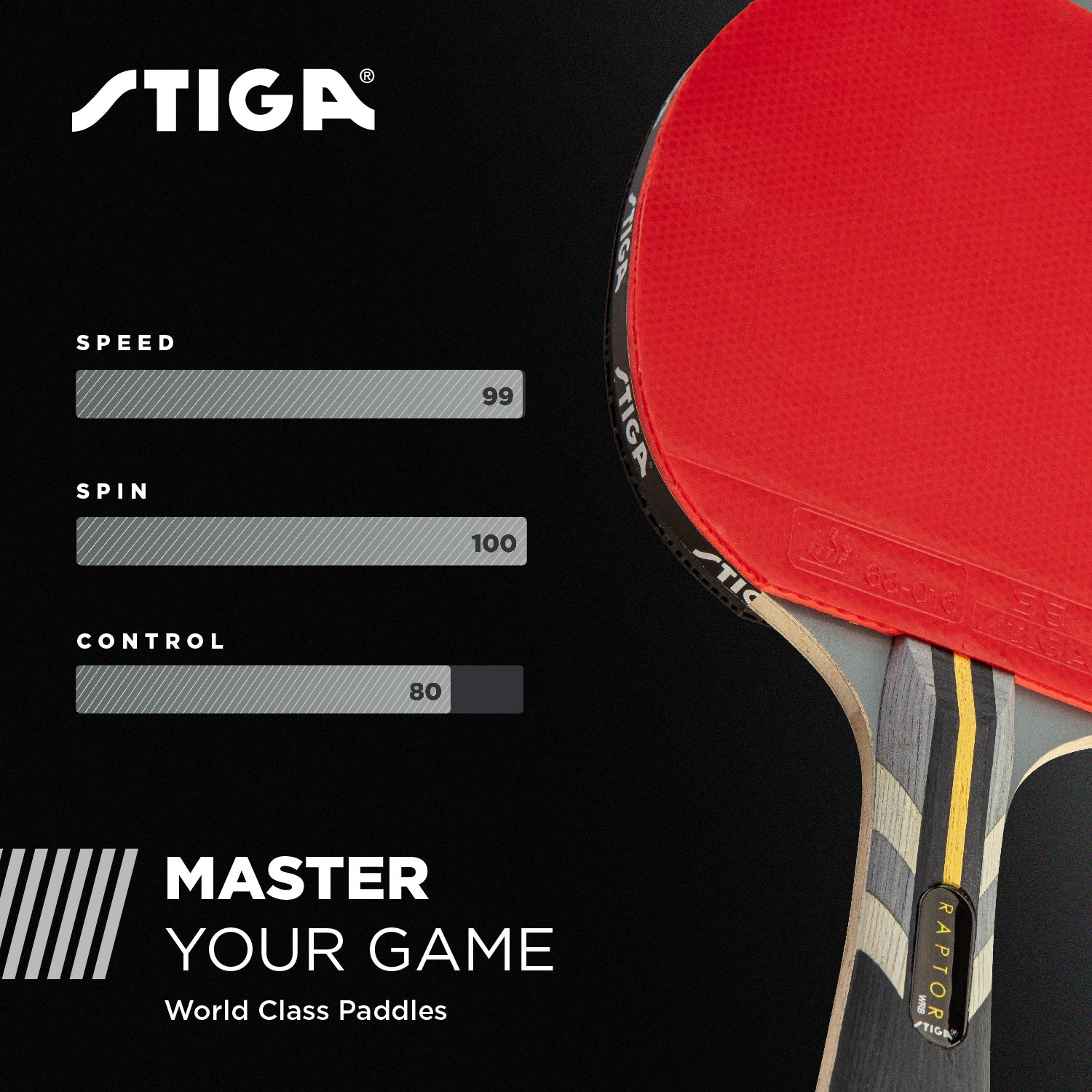 STIGA Raptor Racket for Table Tennis
