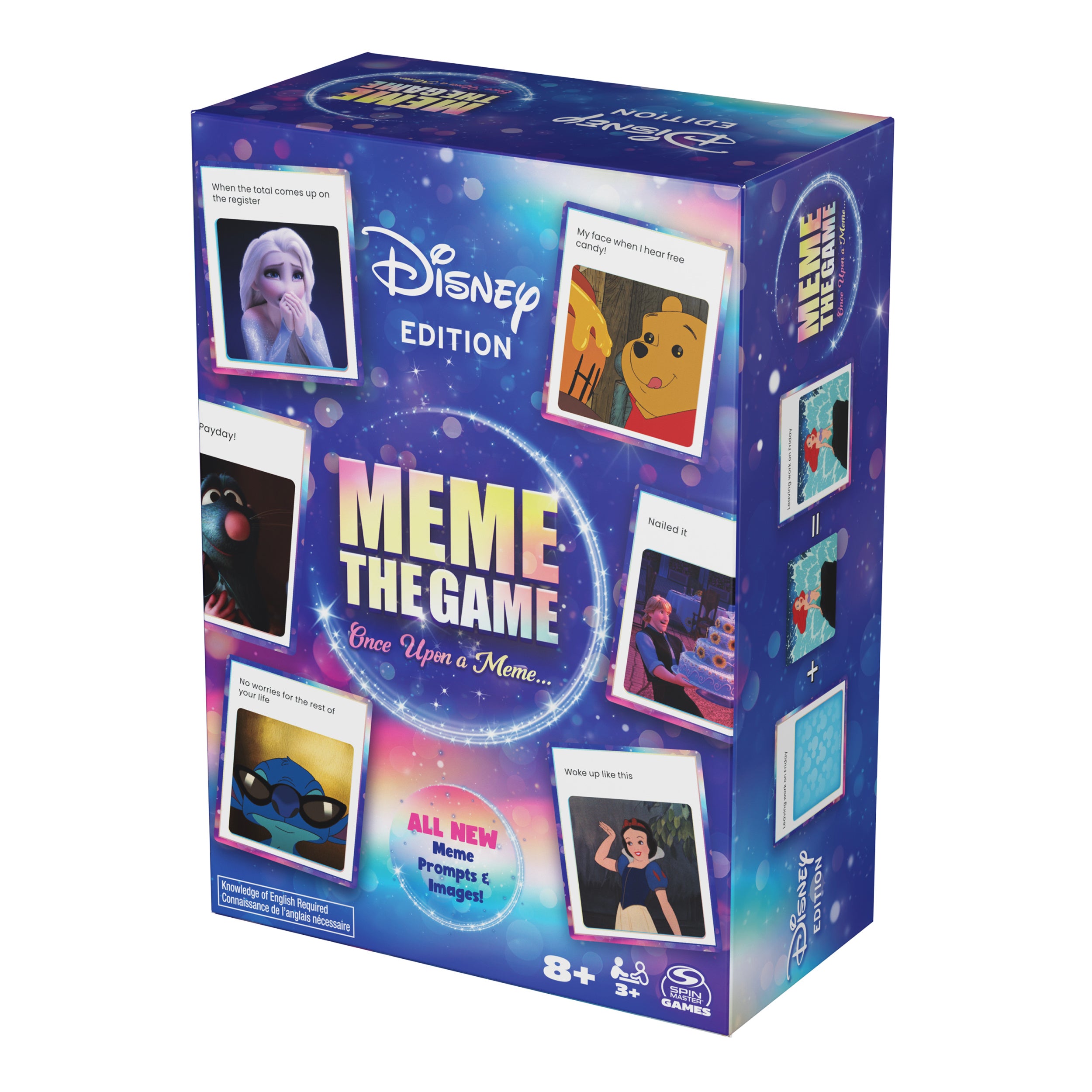 Spin Master Games, Disney Meme the Game, Disney Card Game for Hilarious Family Fun, Funny Caption Contest with Classic & Modern Characters, for Kids & Family, 3-6 Players, for Ages 8 & Up