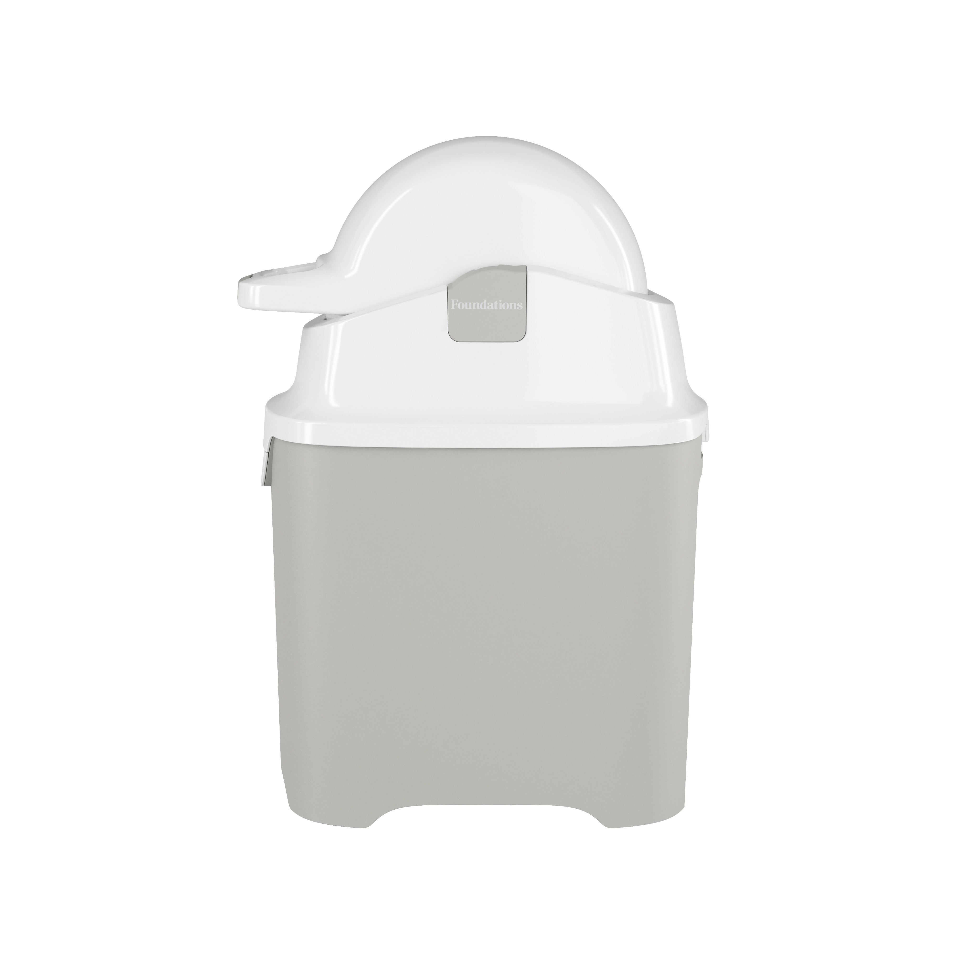 Foundations Mini Diaper Pail, Gray
