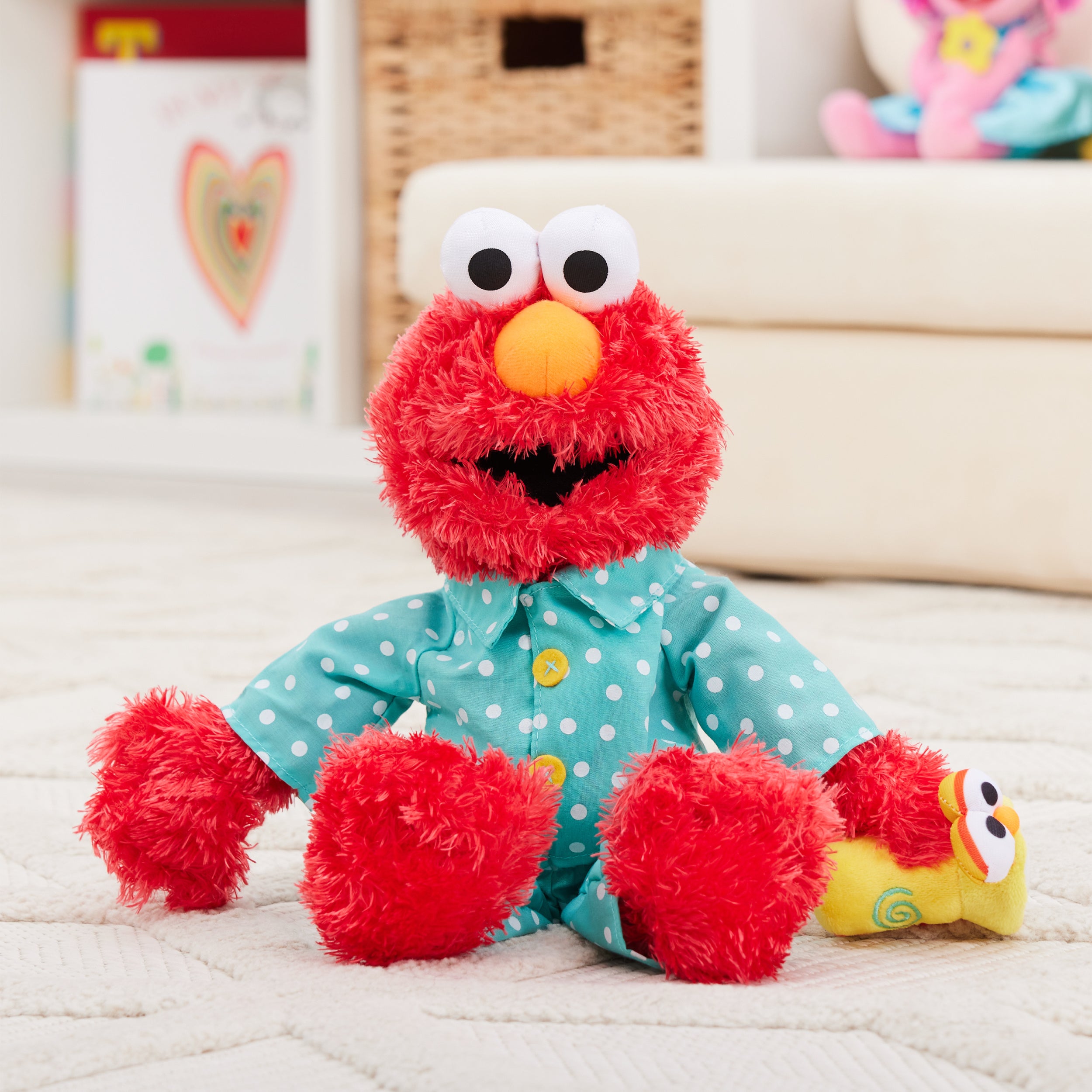GUND Sesame Street Official Bedtime Elmo Muppet Plush, Premium Glow-in-the-Dark Plush Toy for Ages 1 & Up, Red, 12”