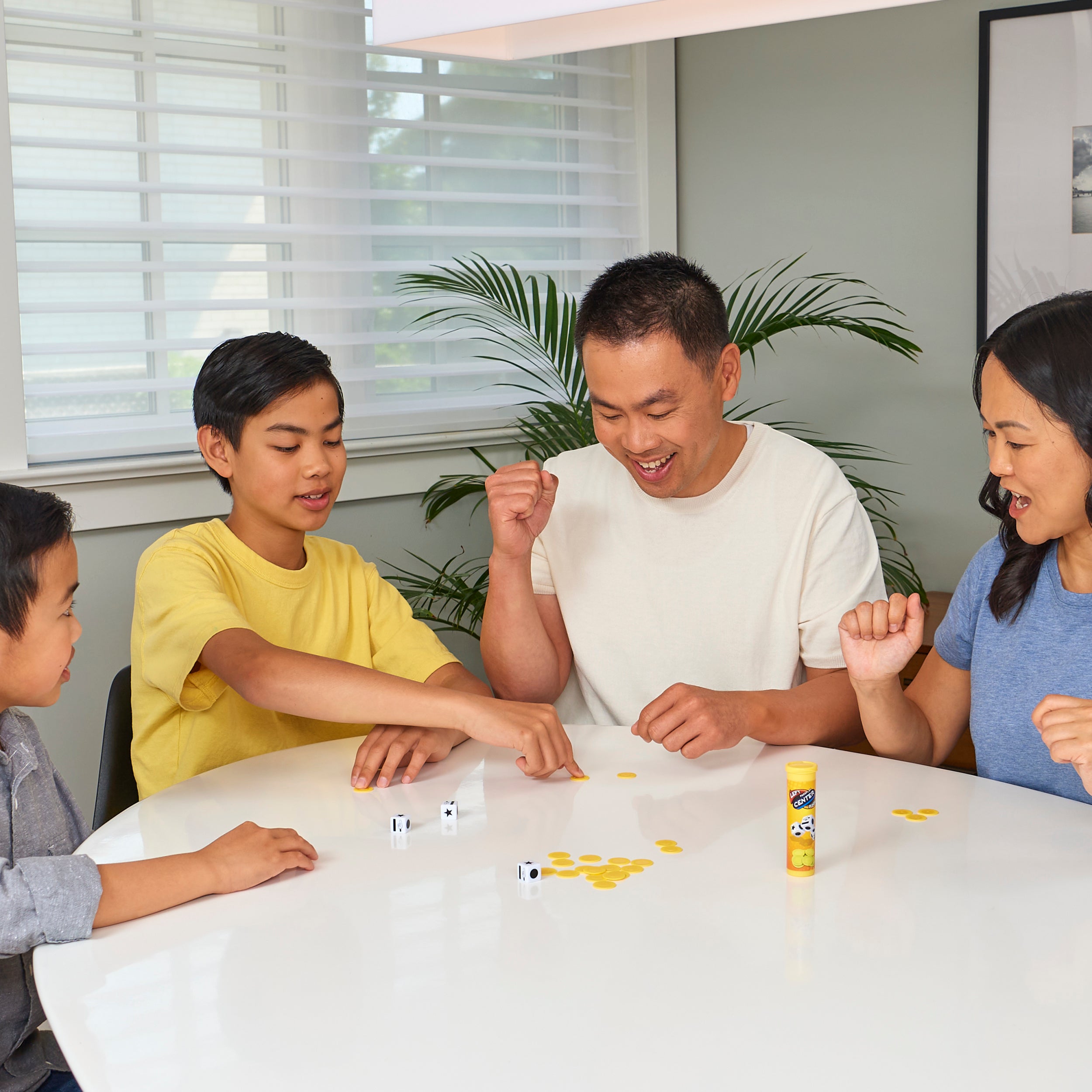 The Game of Left Center Right, Easy Addictive Travel Tube Fun Dice Game for Road Trips, for Kids & Adults Ages 8 and up