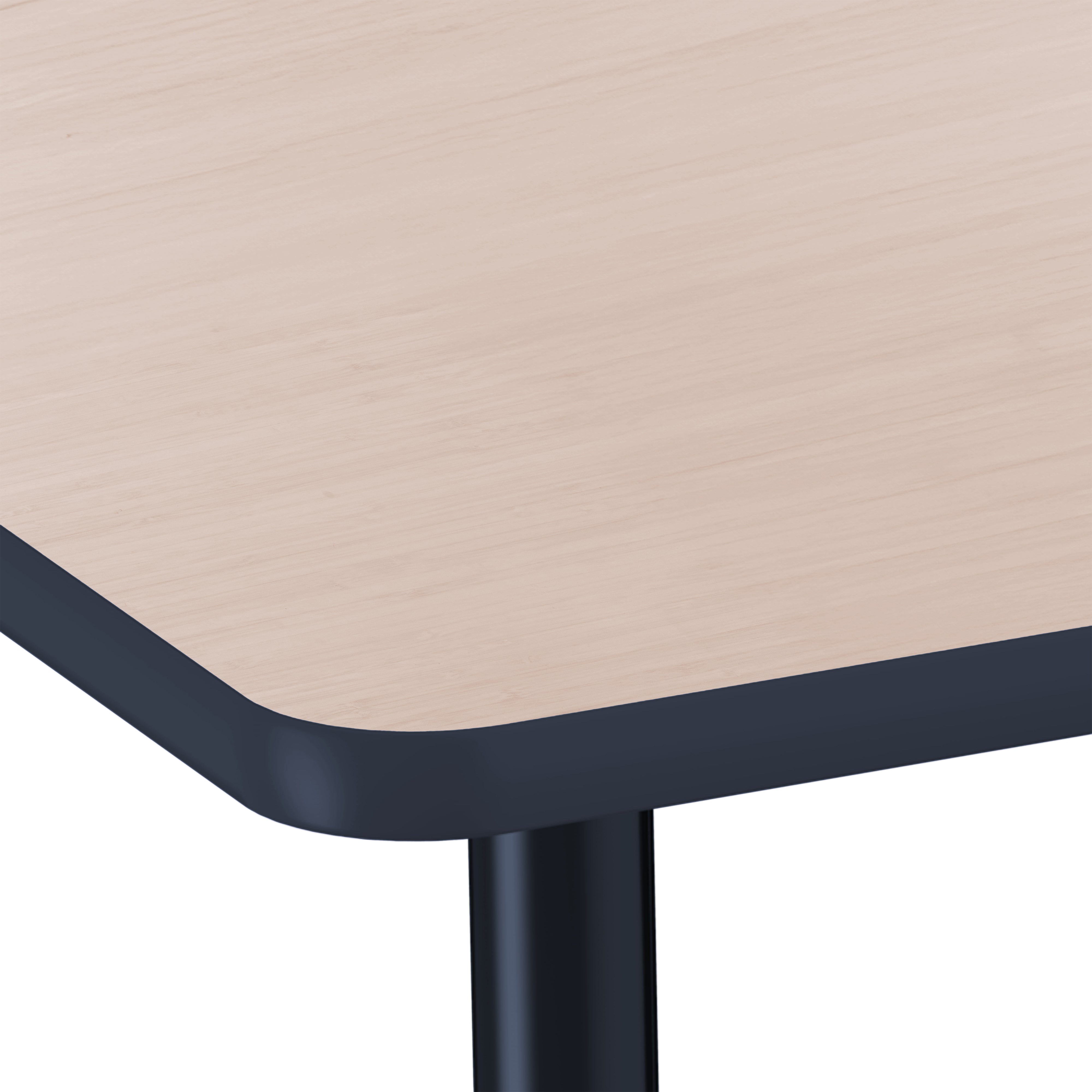 Adapte 30" x 60" Rectangle Thermofused Activity Table with Adjustable Tapered Legs - Asian Sand/Navy