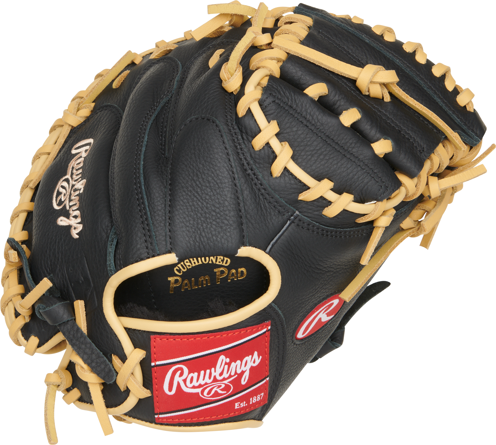 Rawlings Select Pro Lite Series Adley Rutschman Youth Catchers Mitt 32-Inch Baseball Glove - Right Hand Thrower - Black
