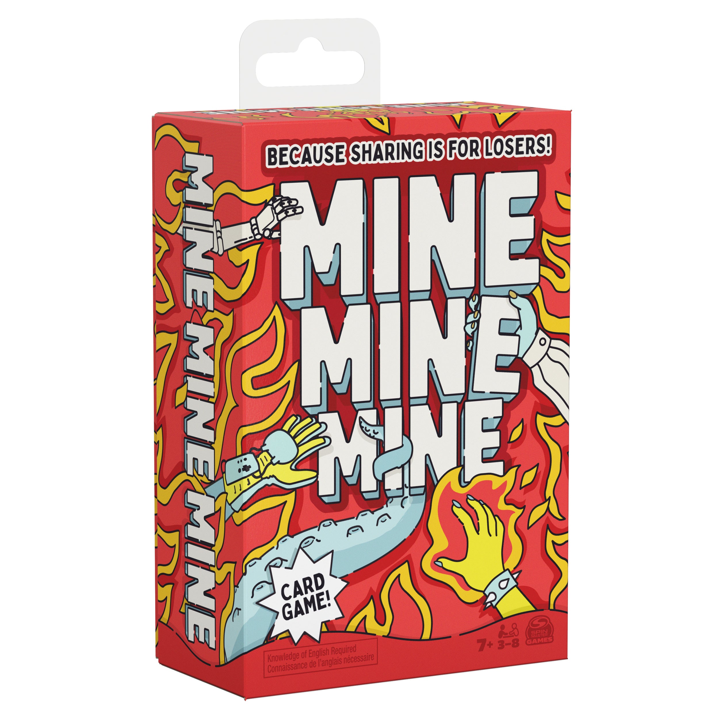 Spin Master Games, Mine Mine Mine The Card Game: A Fast-Paced Card Collecting Battle, Fun Activity for Teens, Adults & Family Game Night, 3-8 Players, for Ages 7 & Up