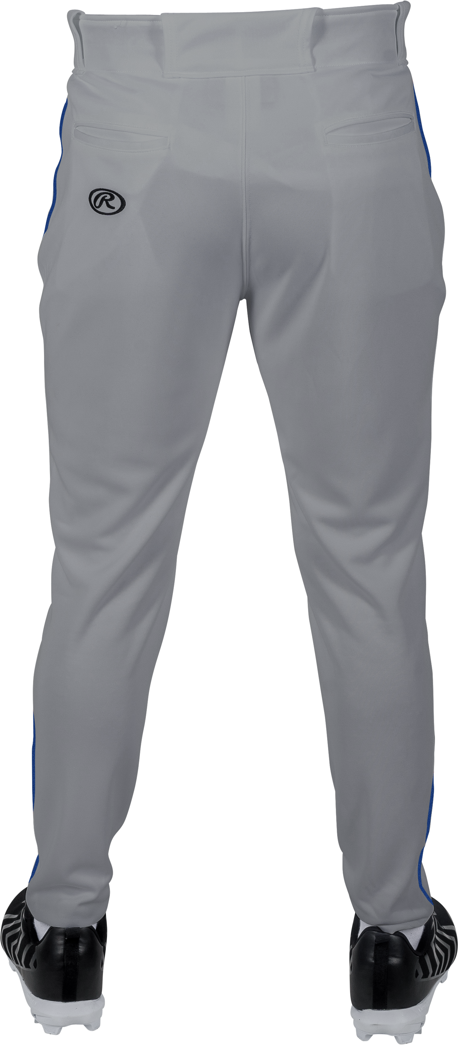 Rawlings Adult Plated Piped Pro Taper Fit Pant - Small - Blue Gray/Royal