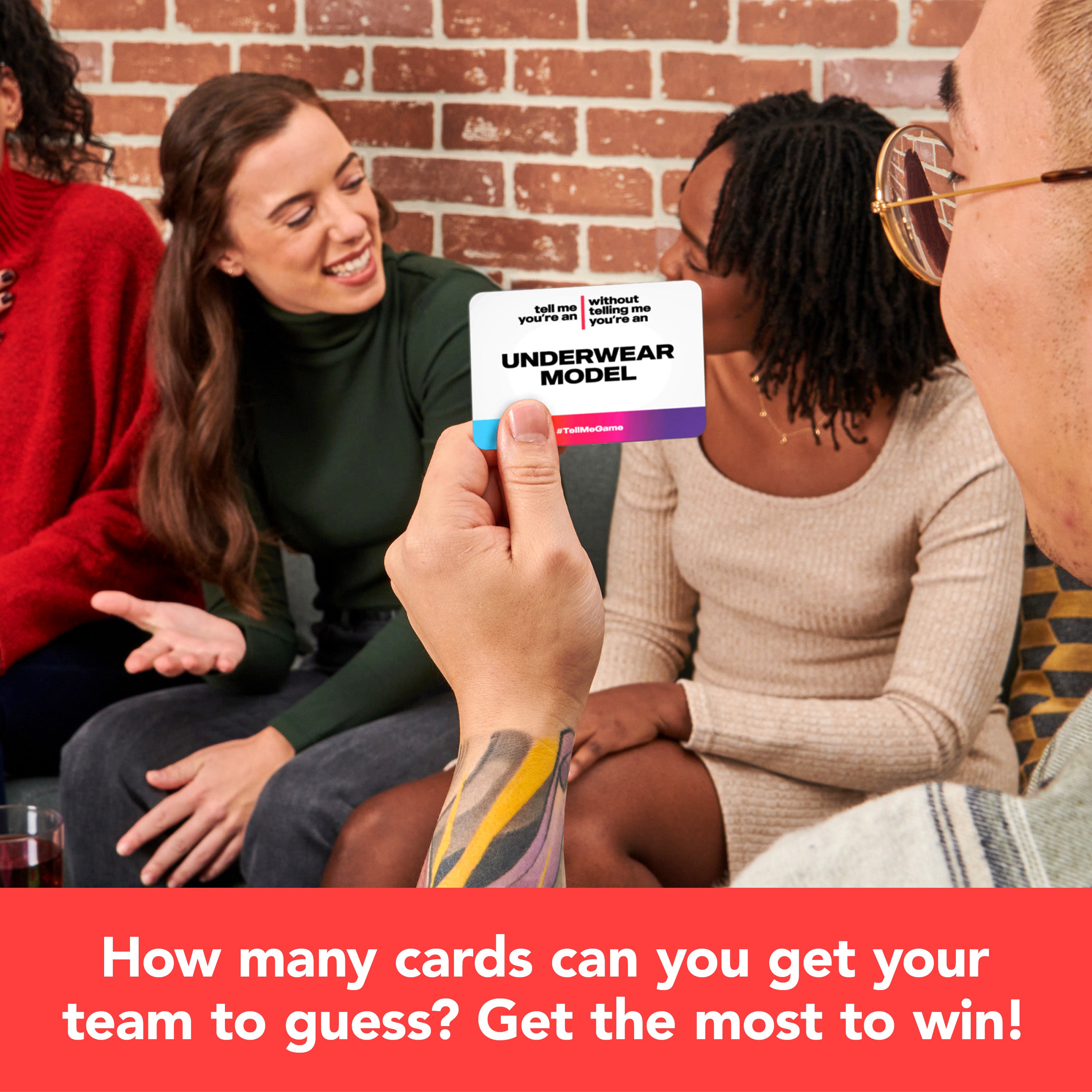 Spin Master Games, Tell Me Without Telling Me, The Viral Hit Adult Card Game, Bachelorette Party Activity, Meme Party Game, 2-10 Players, for Ages 18 & Up