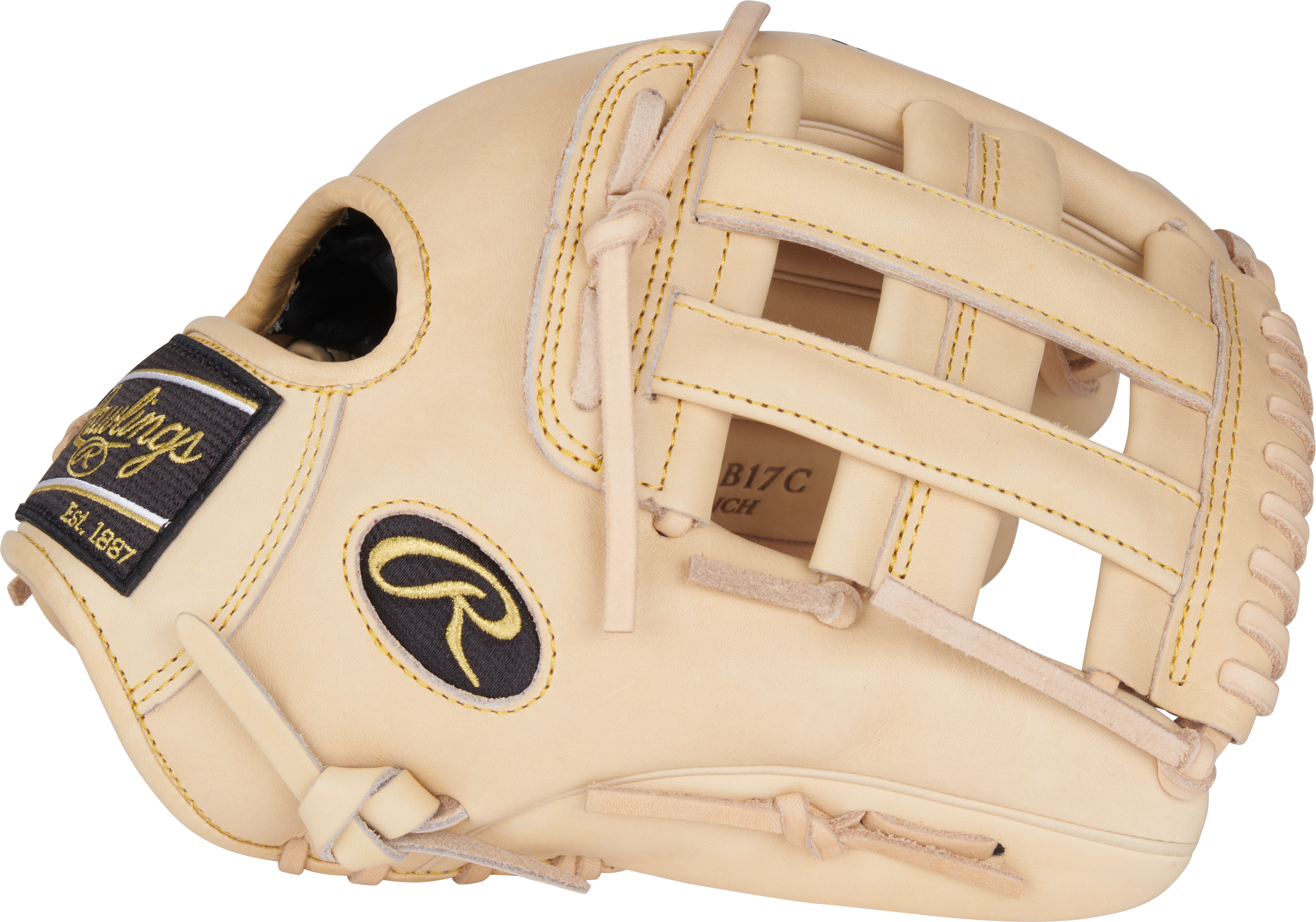 Rawlings Heart Of The Hide Series 12.25-Inch Baseball Glove - Left Hand Thrower - Camel