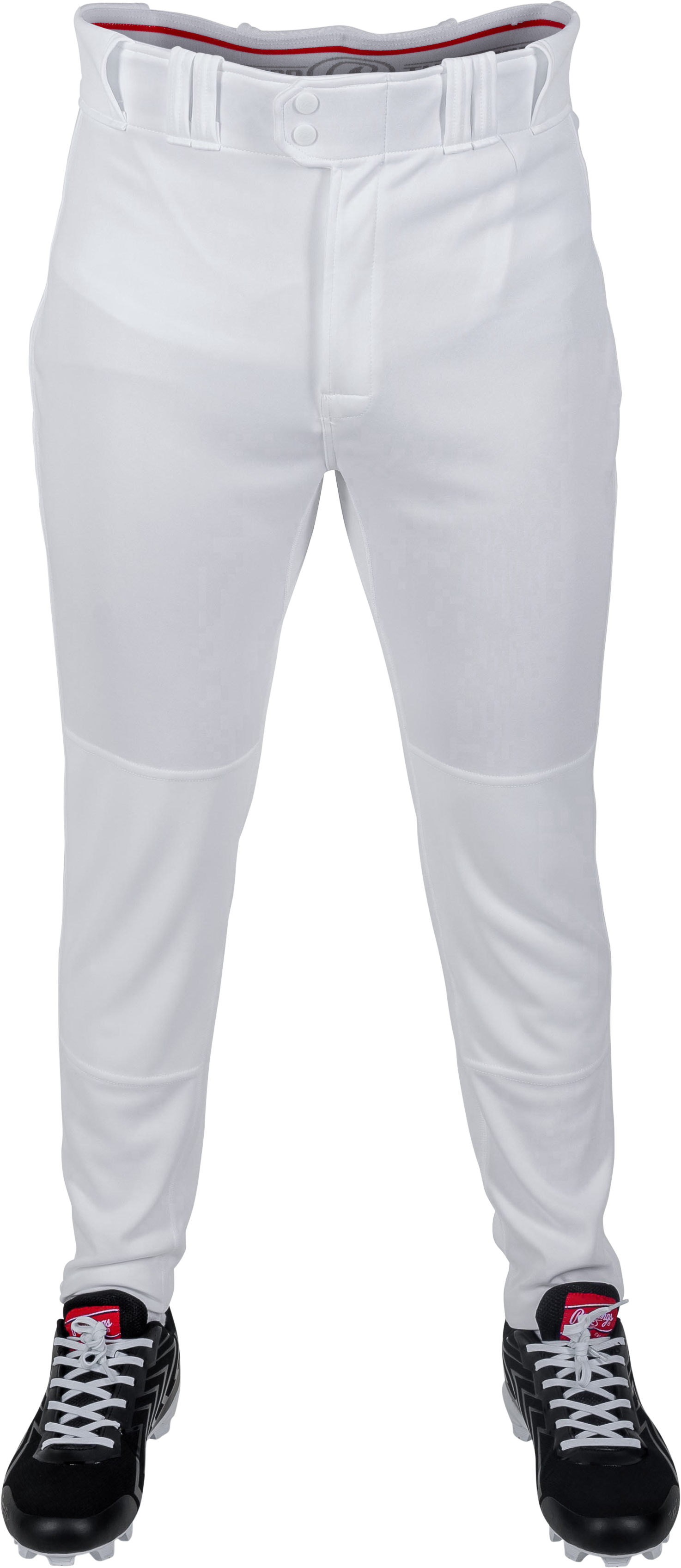 Rawlings Youth Plated Solid Pro Taper Fit Pant - Small - White