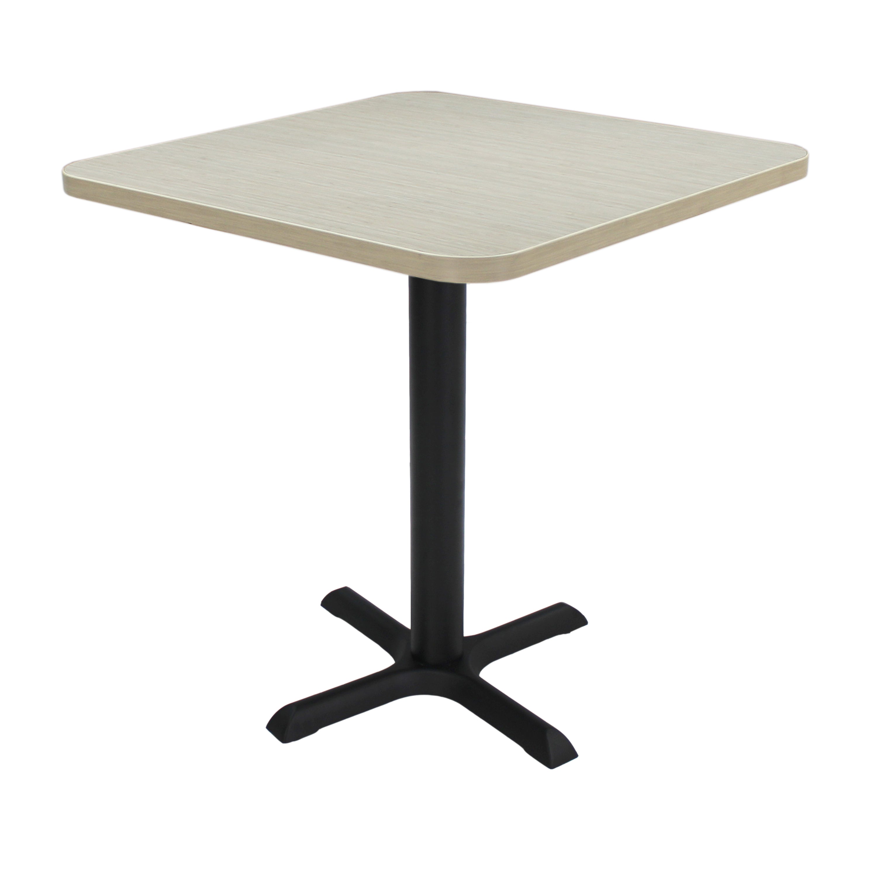 30" x 30" Square Cafe Bistro Table - Asian Sand/Black