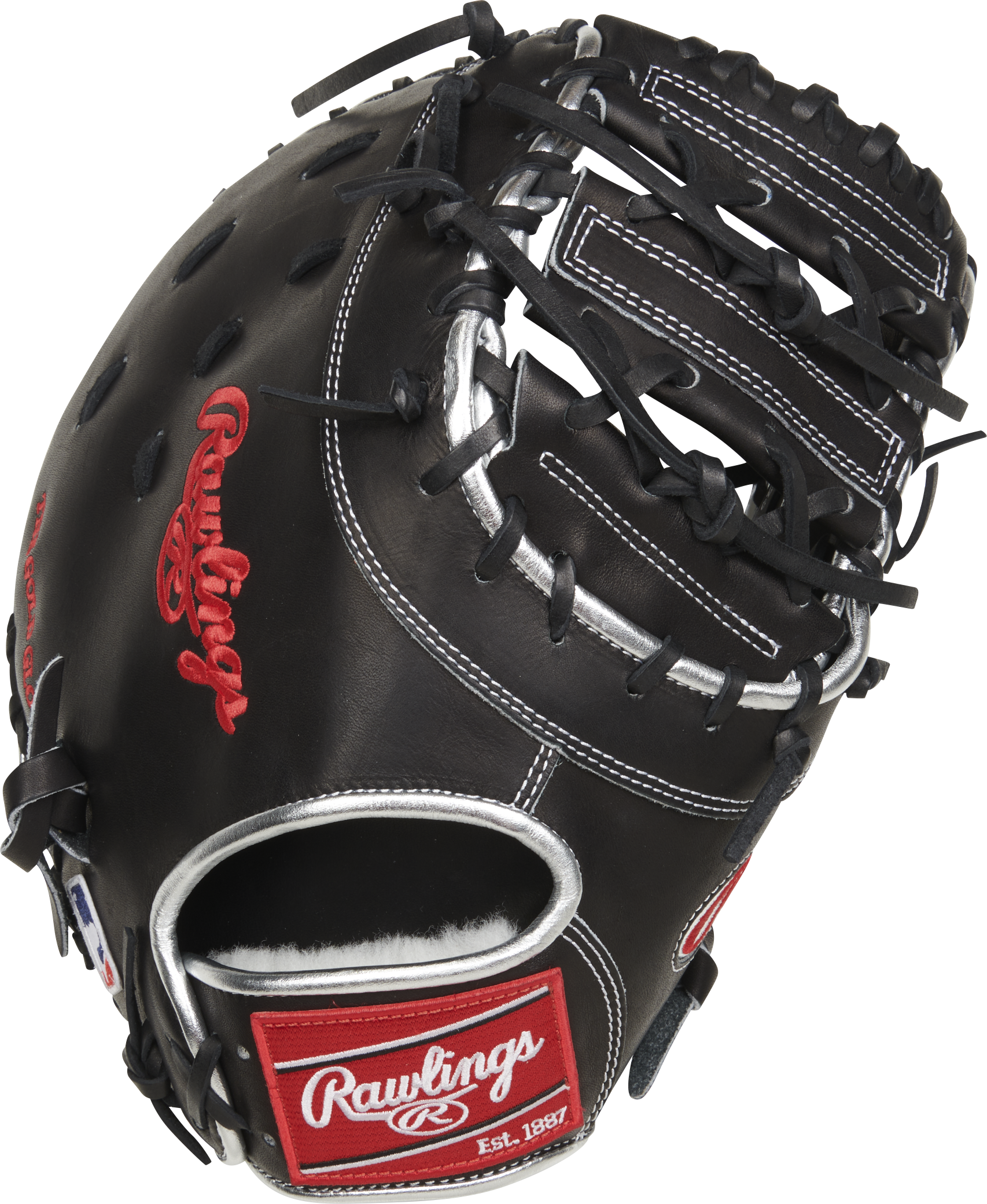 Rawlings Pro Preferred Series First Base Mitt 12.75-Inch Baseball Glove - Right Hand Thrower - Black