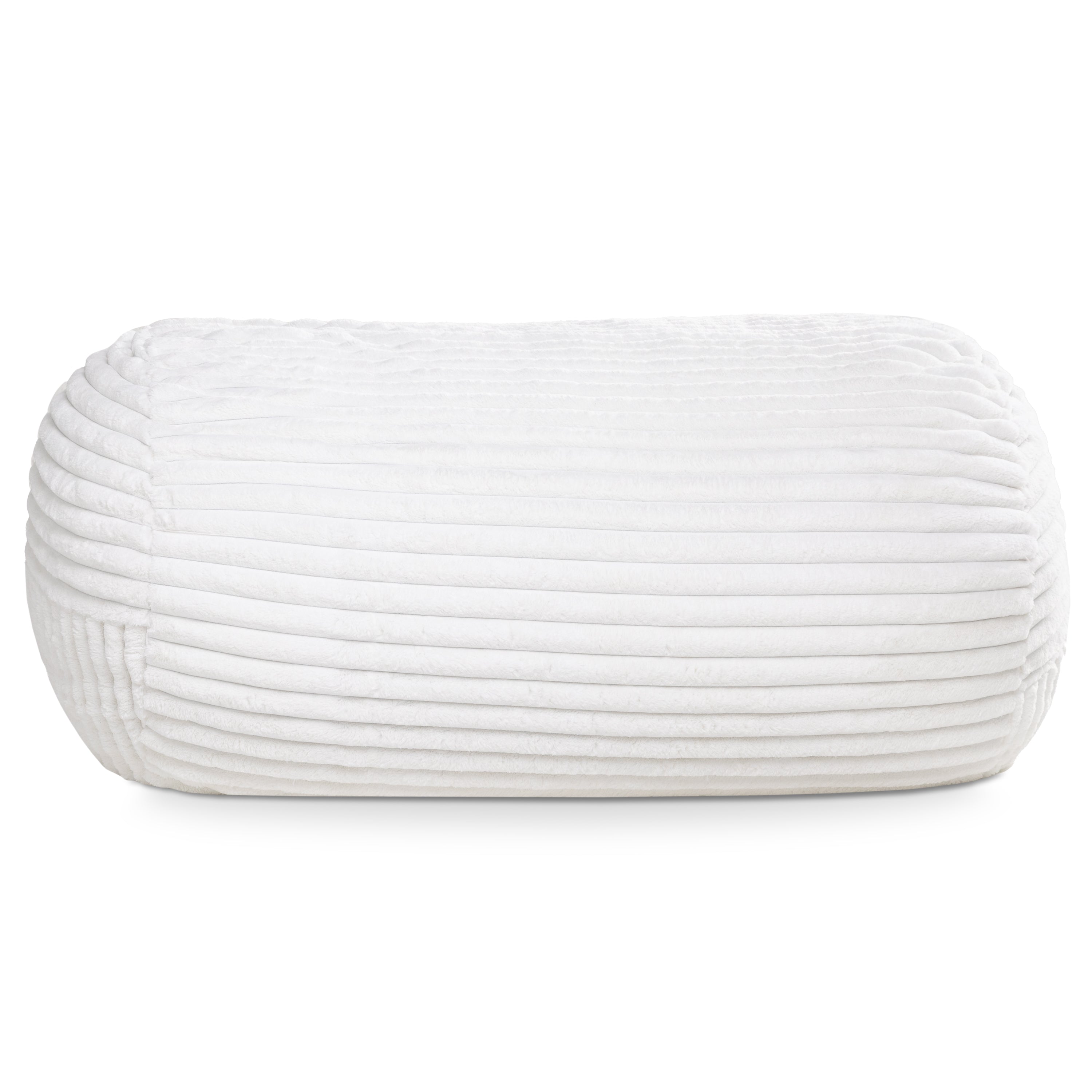 Jaxx Grand Lounger 7 Foot Bean Bag Sofa - Ivory Mondo Fur