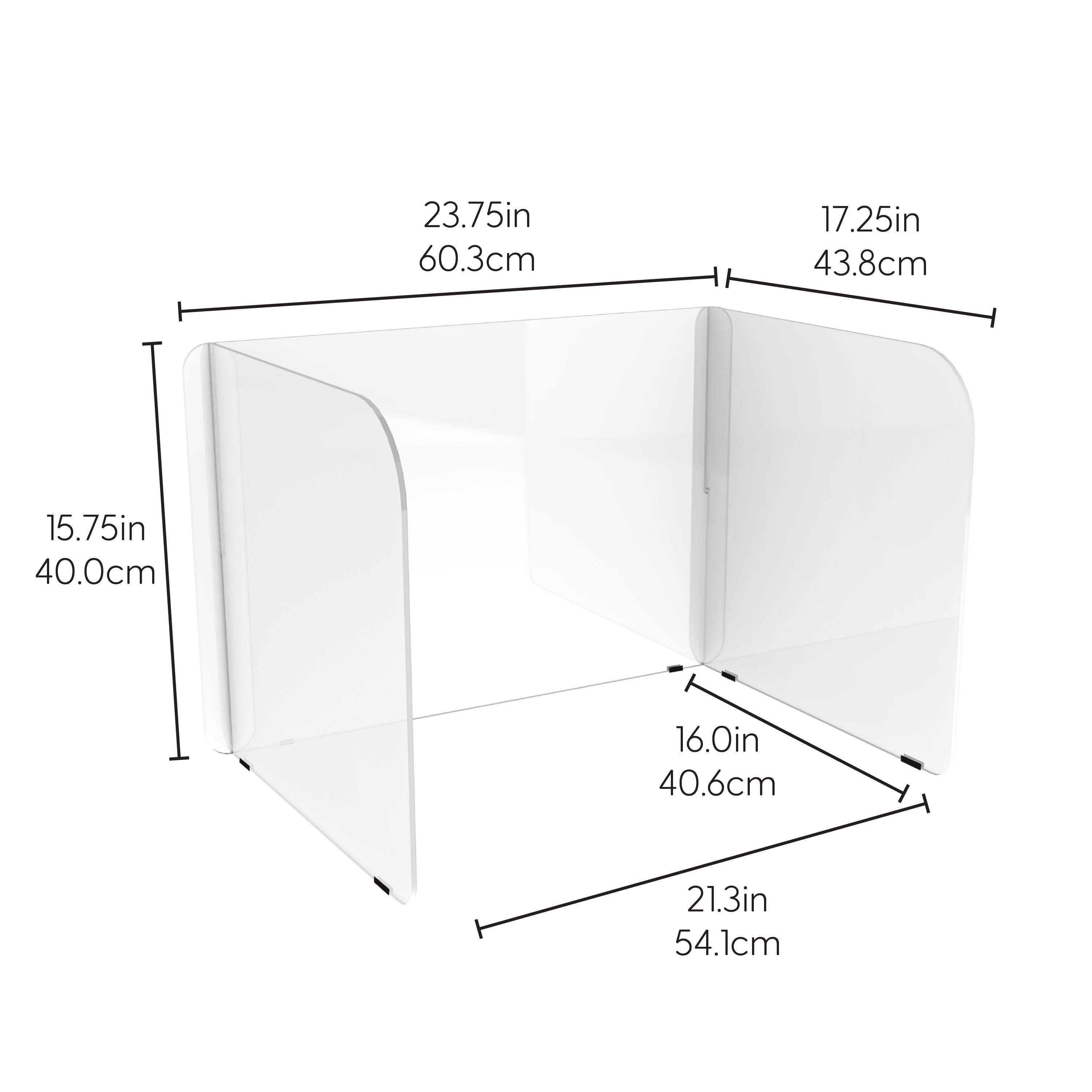 Children's Individual Tabletop Divider 16" Height, 4-Pack - Large