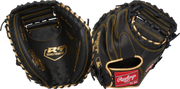 Rawlings R9 Baseball Series Catchers Mitt 32.5-Inch Baseball Glove - Right Hand Thrower - Black