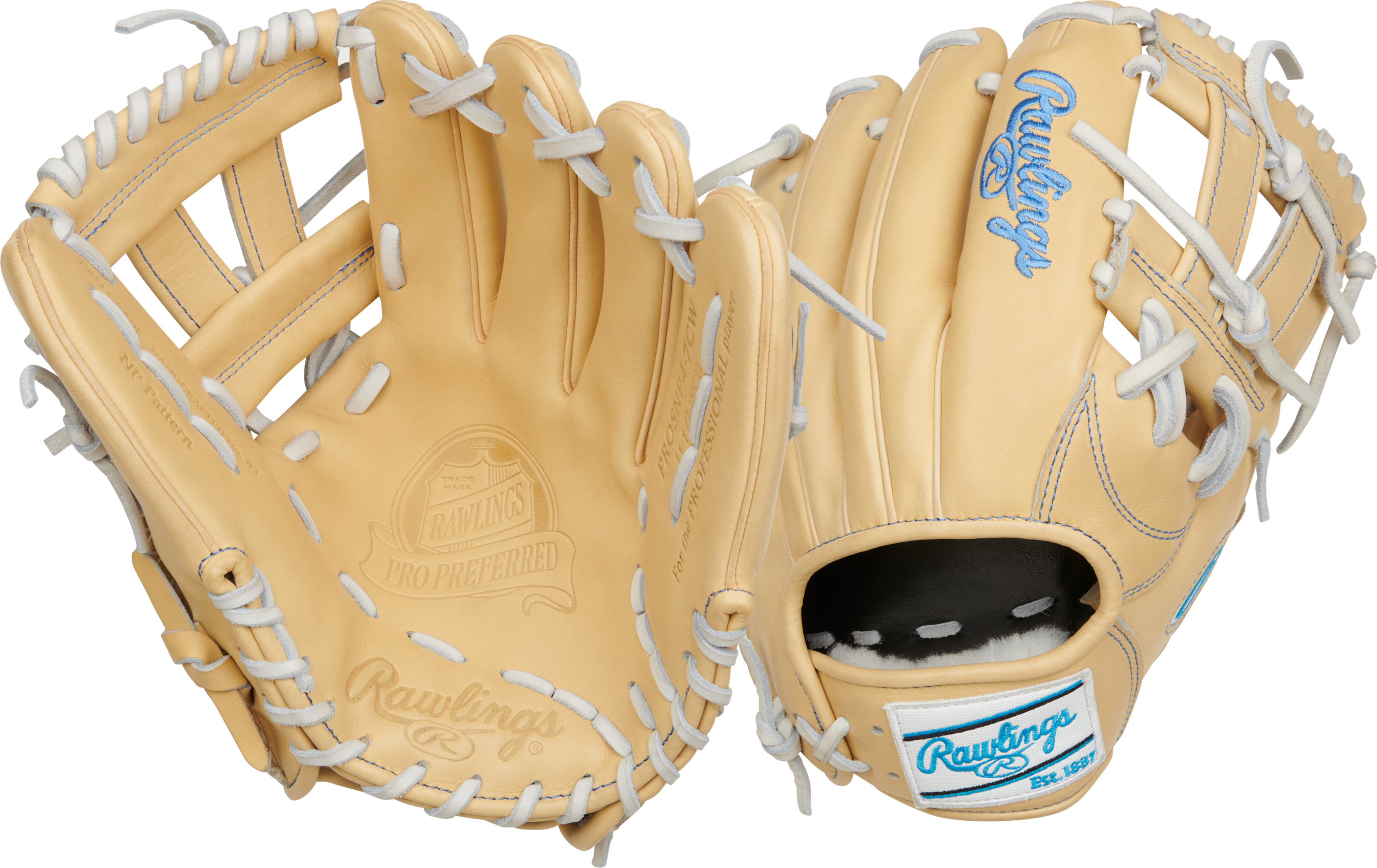Rawlings Pro Preferred Series 11.5-Inch Baseball Glove - Right Hand Thrower - Camel