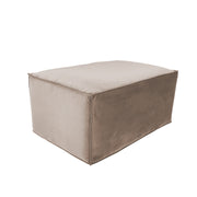 Overstuffed 36" x 24" Rectangle Microfiber Ottoman, 16" Height - Caffe