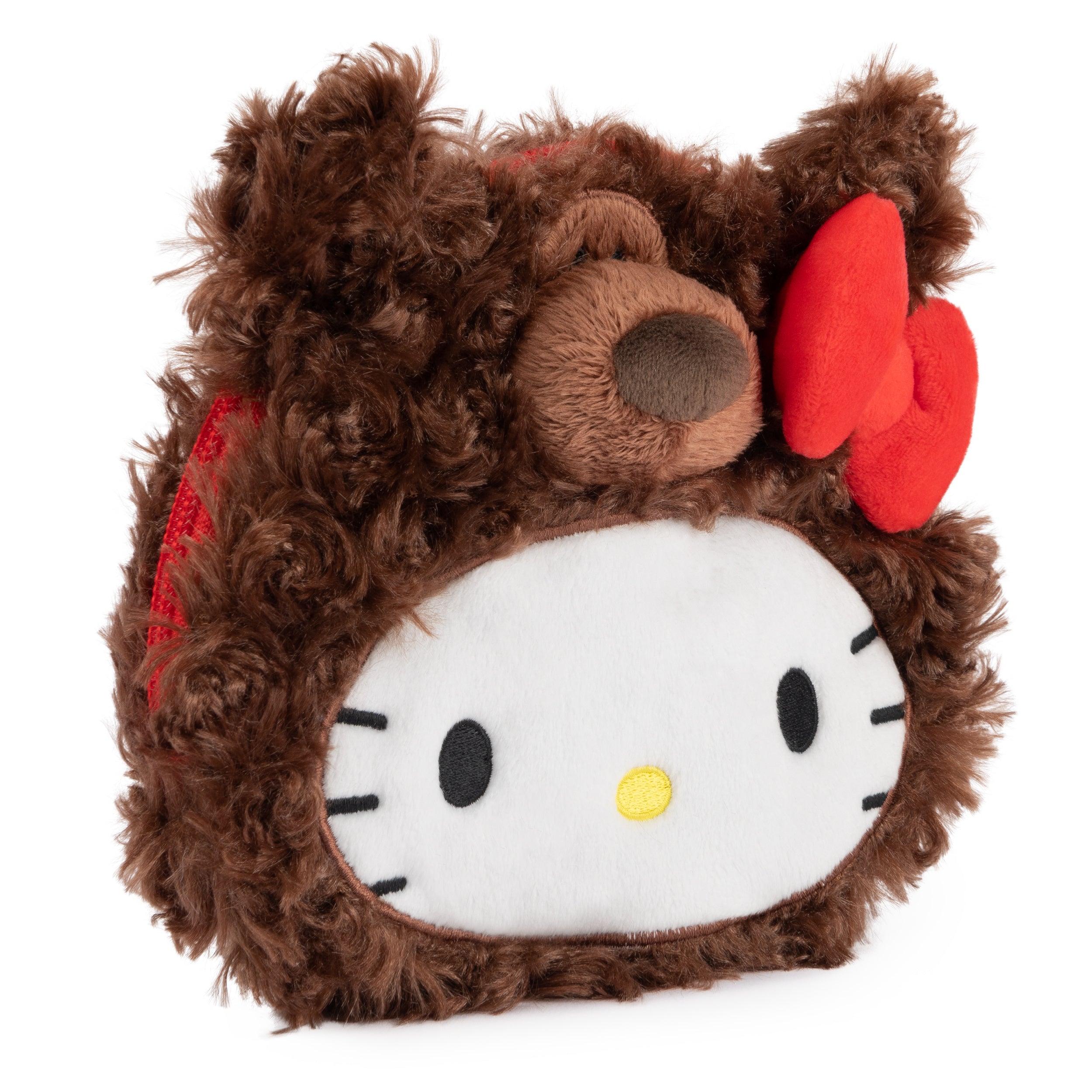 GUND Sanrio Hello Kitty Philbin Teddy Bear Plush Pouch with Zipper for Ages 1 and Up, Brown, 5.5”