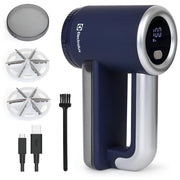 Electrolux Electrolux Rechargeable Fabric Shaver & Lint Remover with LED Display, 3-Speed Portable Electric Fur Zapper & Pill Cutter - Blue