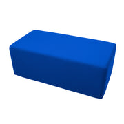 Outdoor 24" x 48" Rectangle Ottoman with Sunbrella®, 18" H - Canvas Pacific Blue