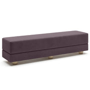 Jaxx Camden Convertible Bed Bench / Fold-Out Twin Guest Bed, Pinot