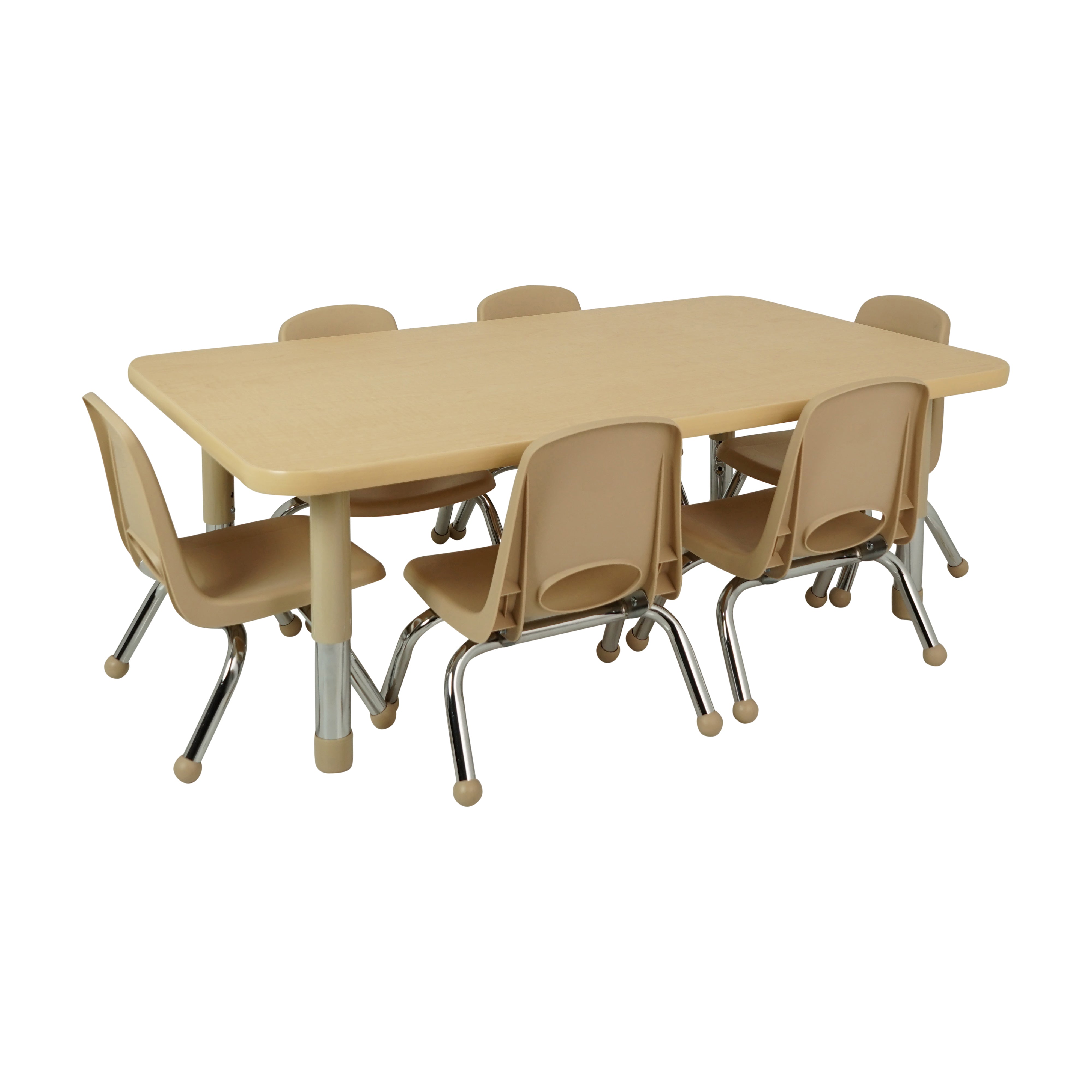 8" Stack Chair with Ball Glides - Sand