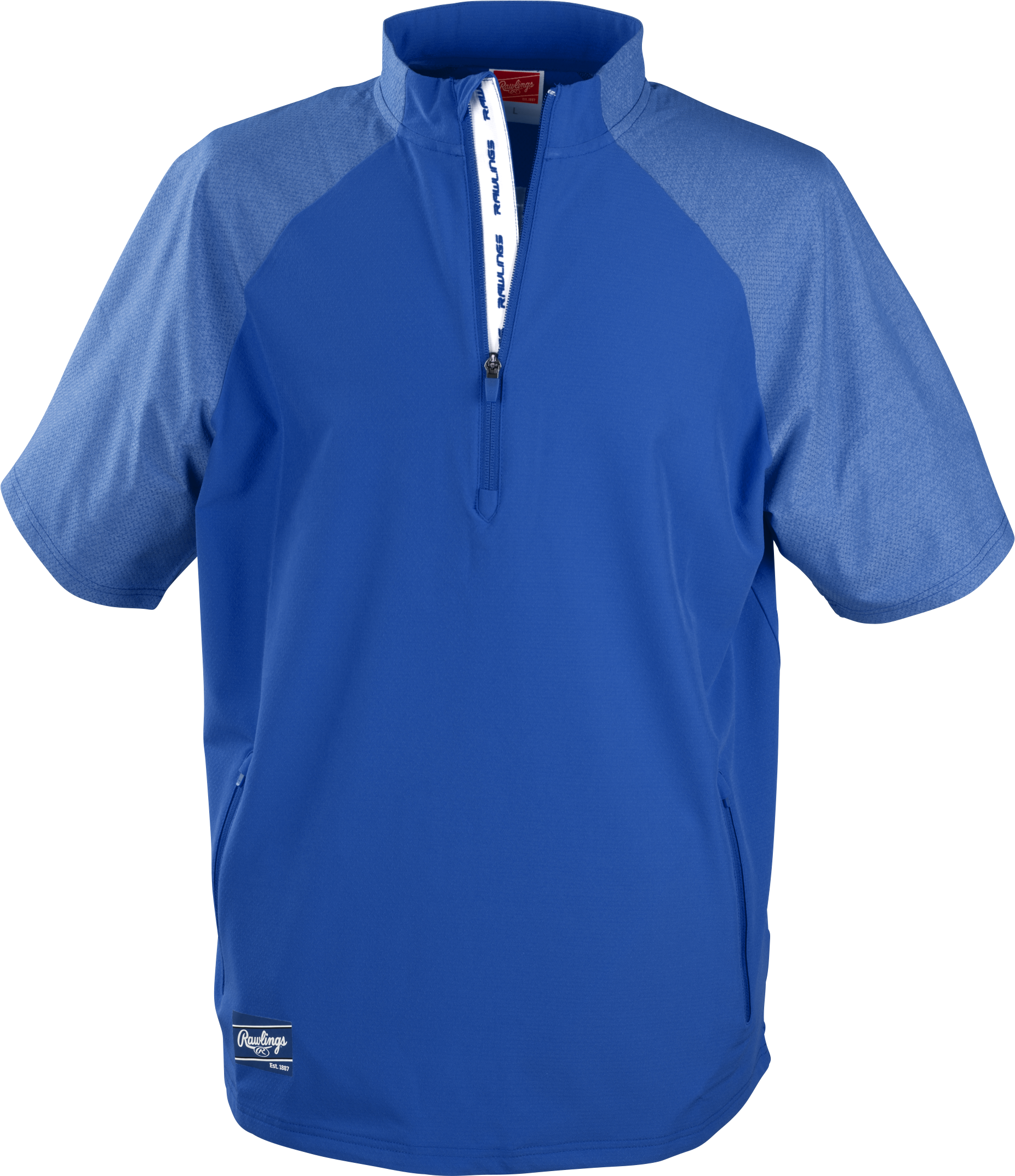 Rawlings Adult Colorsync Short Sleeve Cage Jacket - Small - Royal