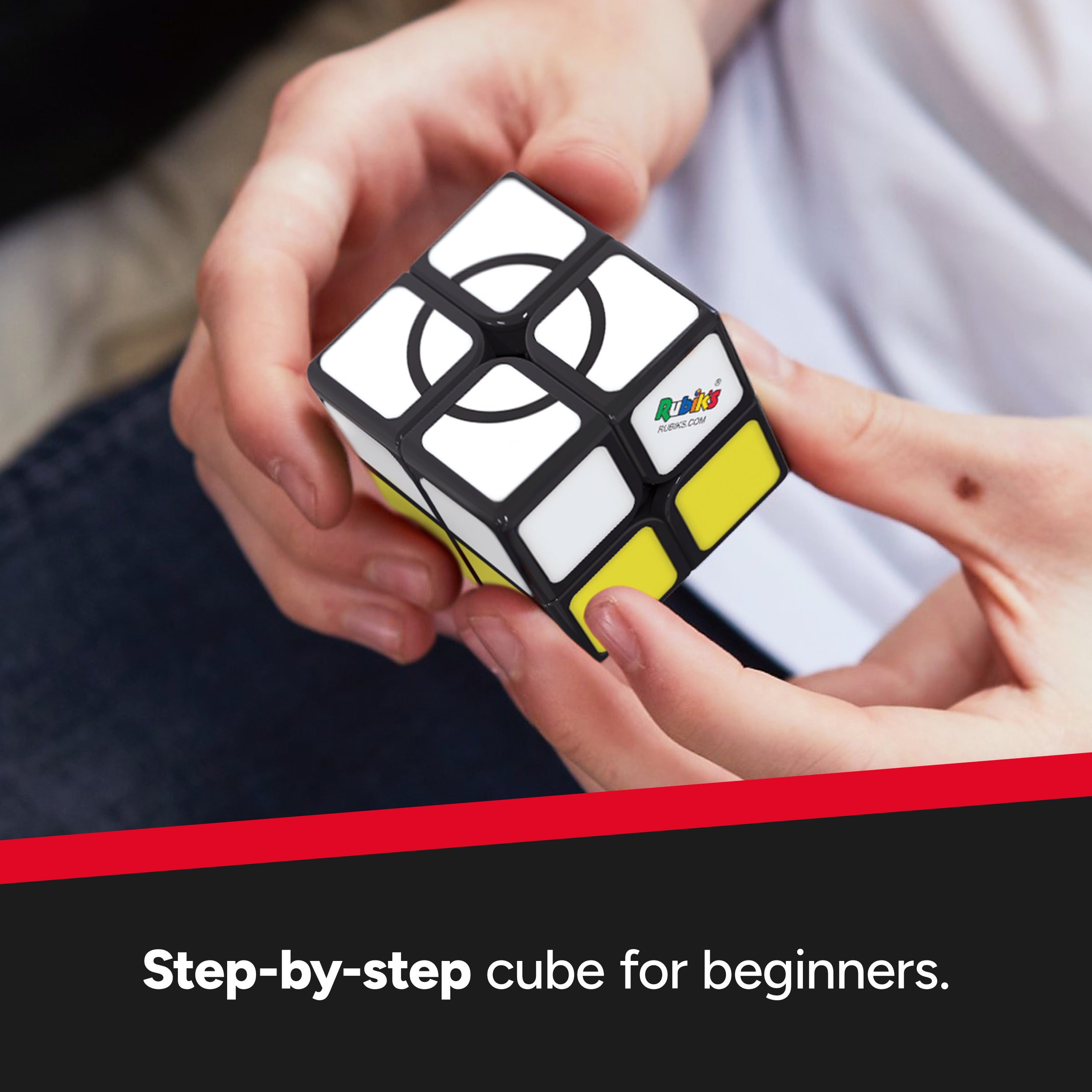 Rubik’s Cube, Apprentice, 2x2 Beginner Cube, Problem-Solving Brain Teaser, Classic Color-Matching Puzzle, Fidget Toy, Sensory Puzzle for Adults, Teens, Kids, for Ages 7 & Up