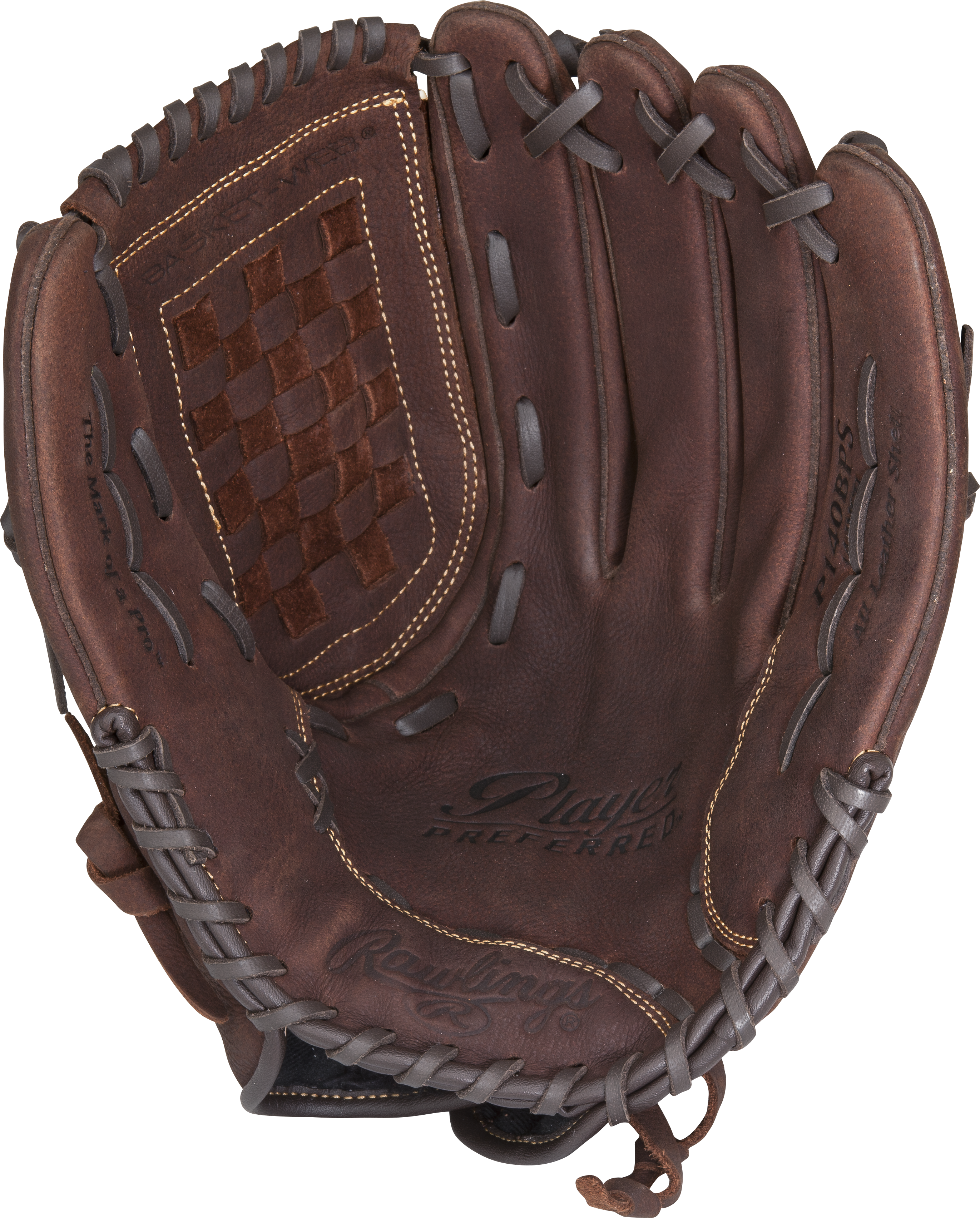 Rawlings Player Preferred Series 14-Inch Softball Glove - Right Hand Thrower - Dark Brown