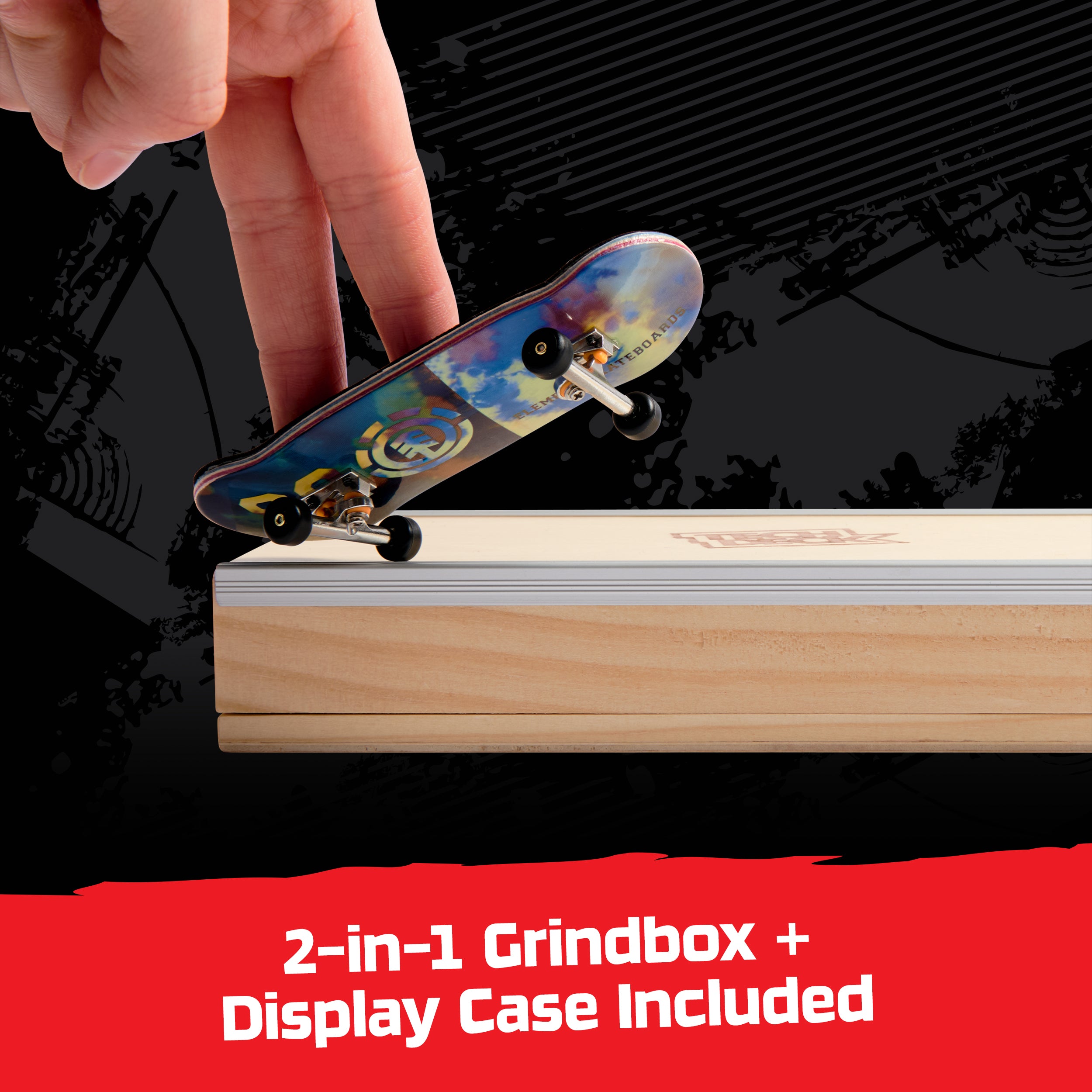Tech Deck, Element Pro Series Finger Board with Storage Display, Built for Pros; Authentic Mini Skateboards, Kids Toys for Ages 6 and up