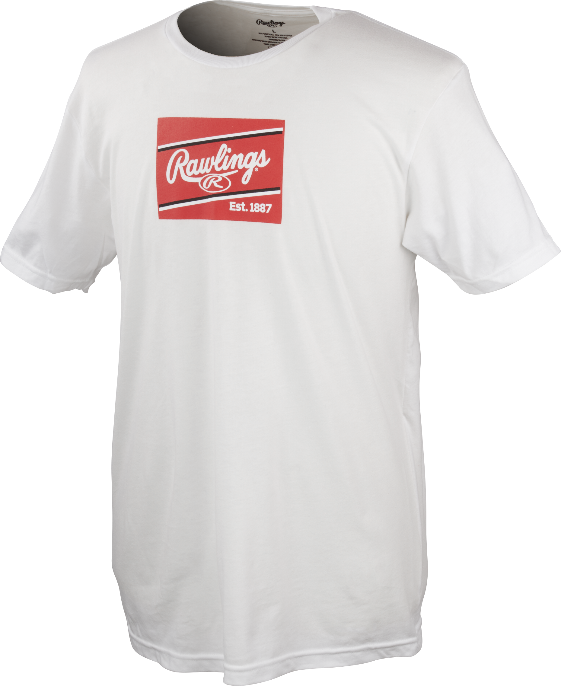 Rawlings Adult Patch T-Shirt - Small - White