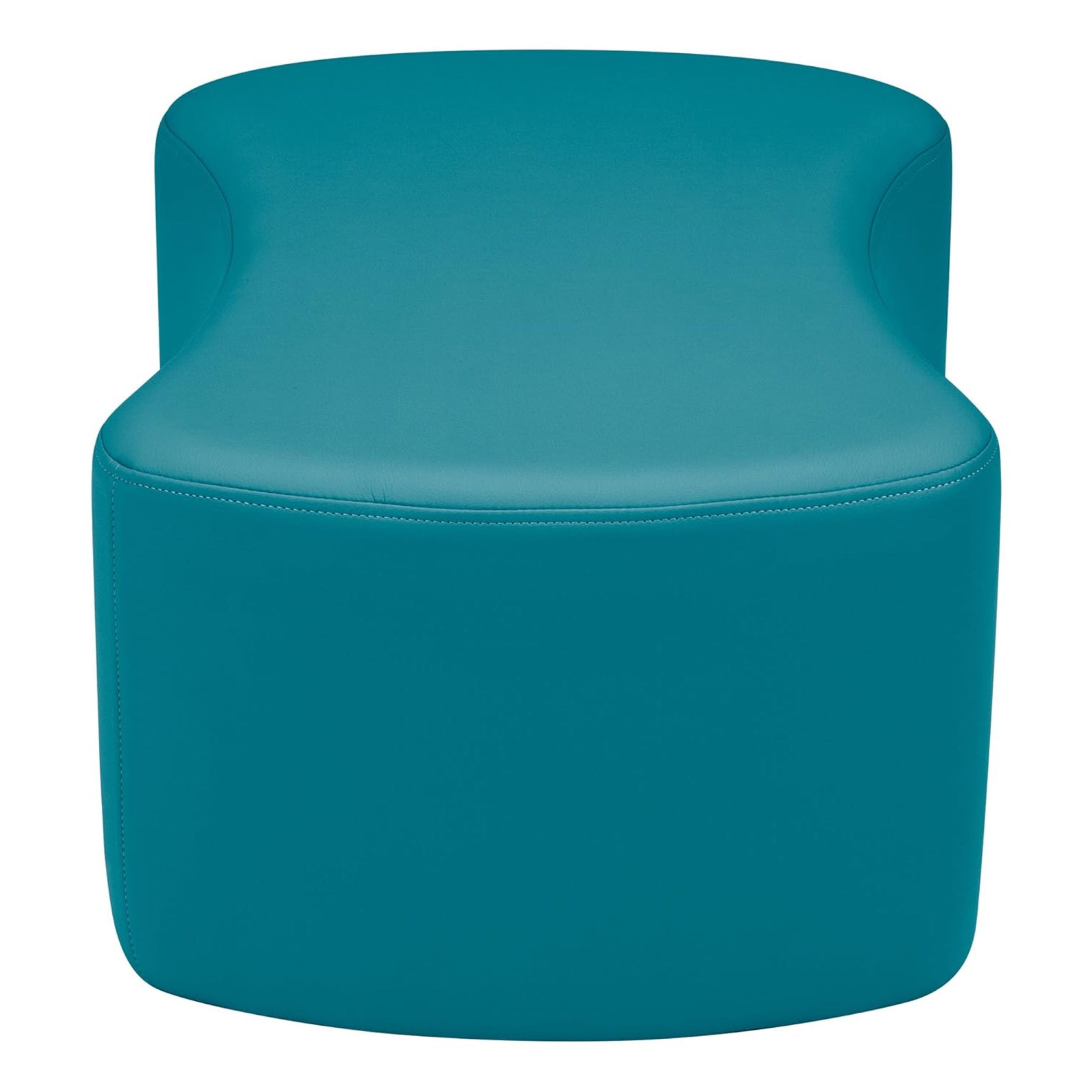 Pro Series Upholstered Bowtie Ottoman, 4-Piece - Teal