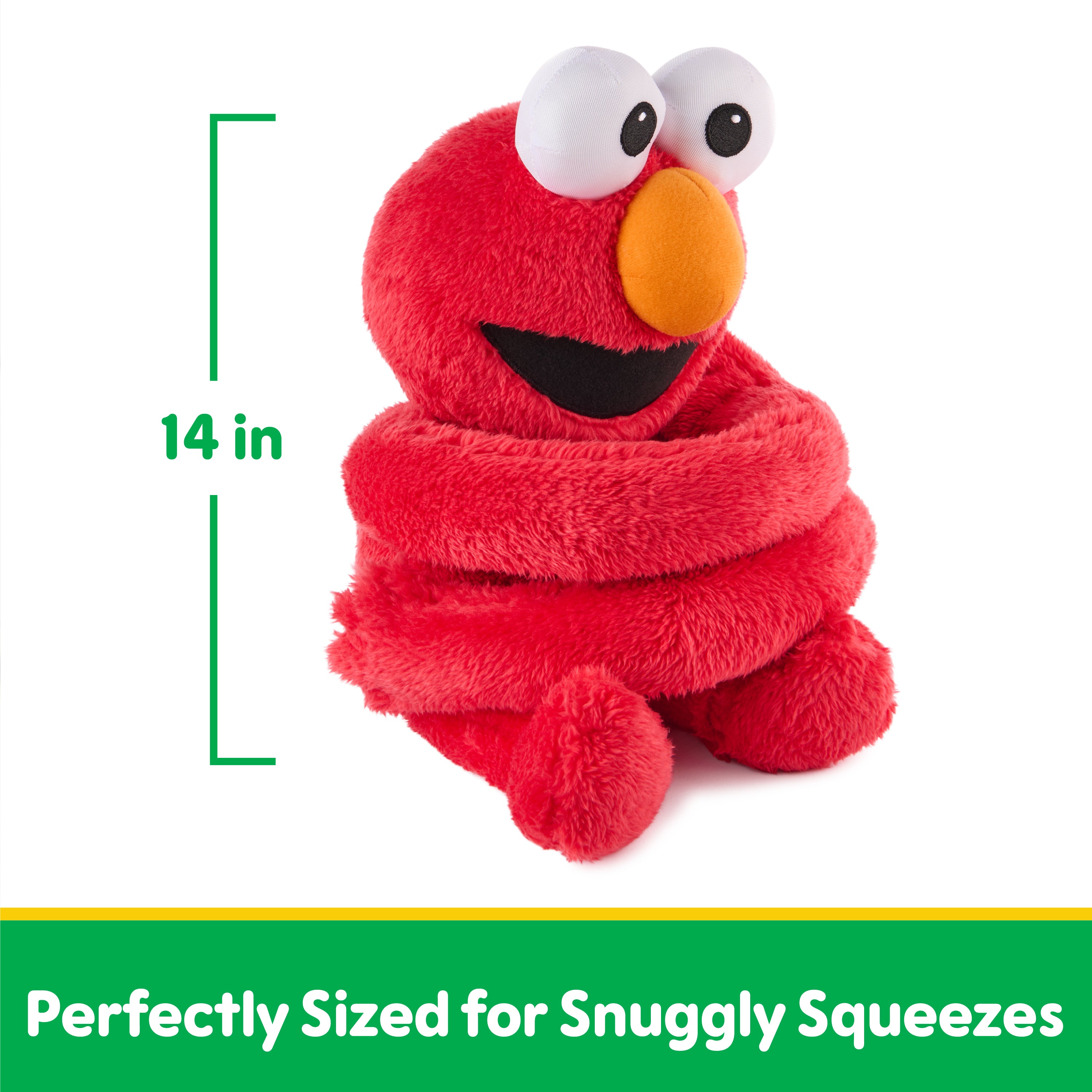 GUND Sesame Street Official Elmo Hug-a-Moves Plush, Plush Muppet, Sensory Toy, Premium Plush Toy for Ages 1 & Up, Red, 14”