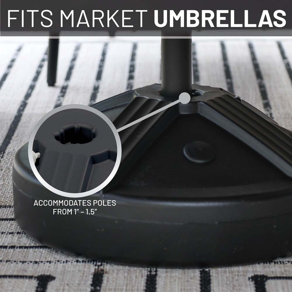 Umbrella Base (Black) Filled to Approx. 50 lb.