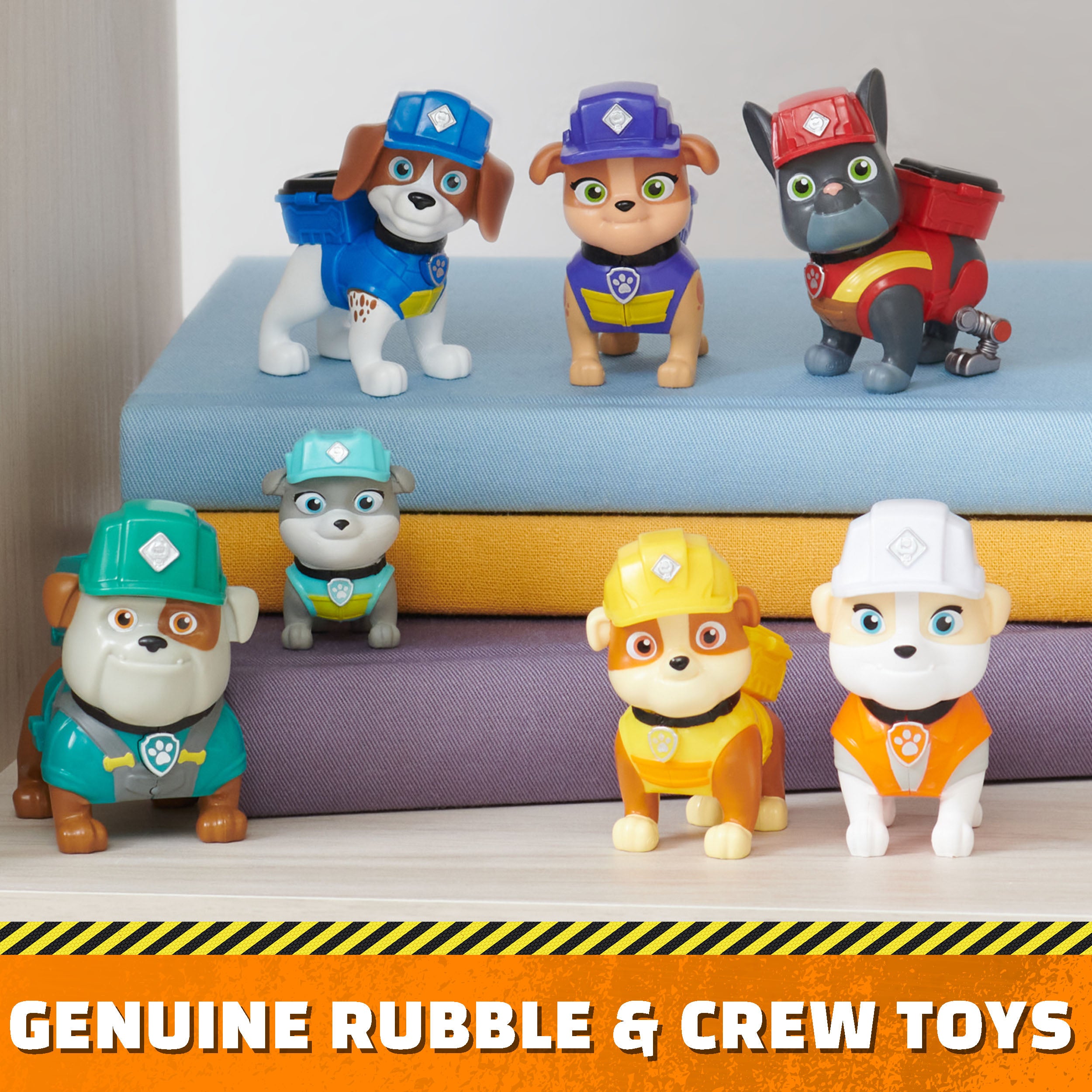 Rubble & Crew, Toy Figures Gift Pack, with 7 Collectible Action Figures, Kids Toys for Boys & Girls Ages 3+