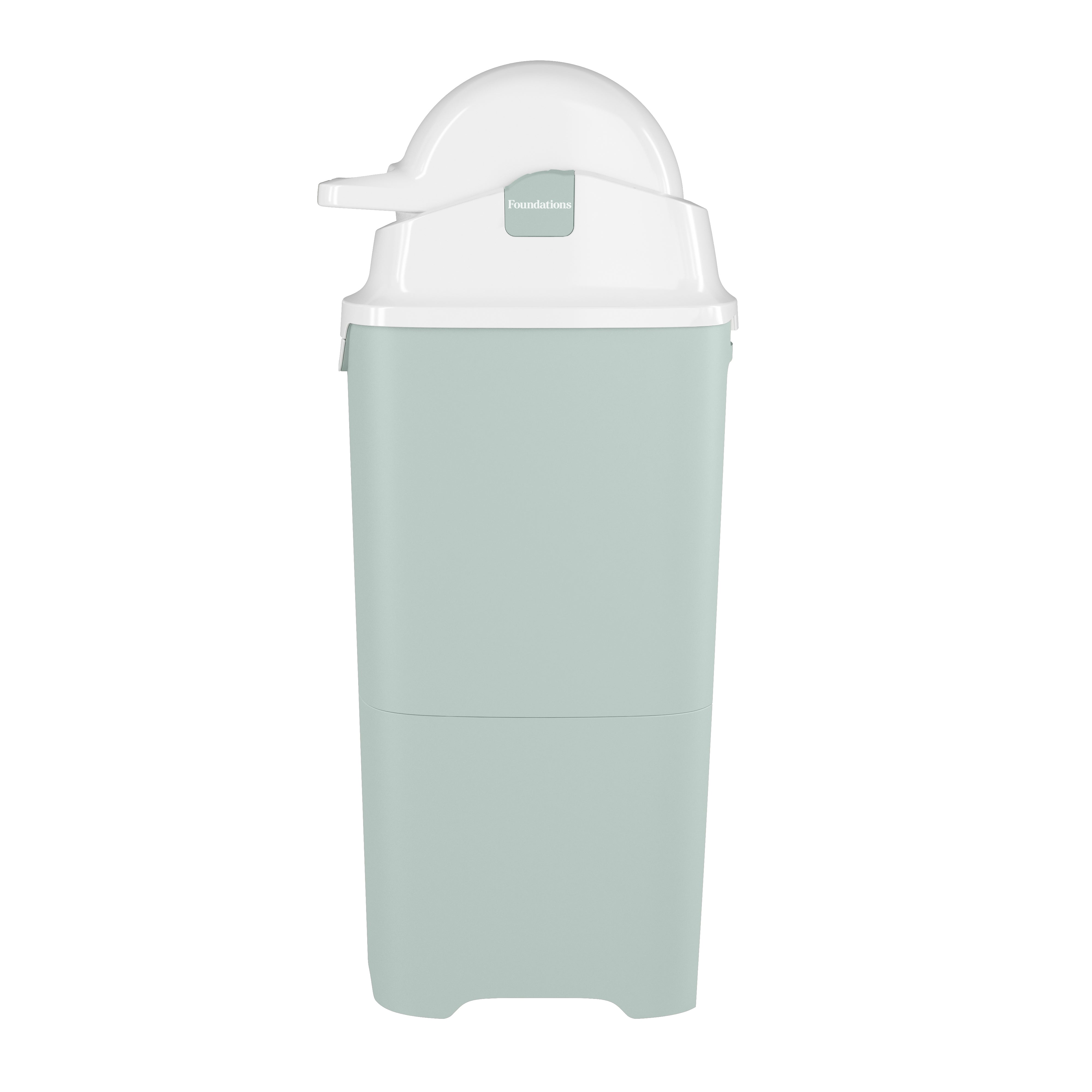 Foundations Tall Diaper Pail, Green