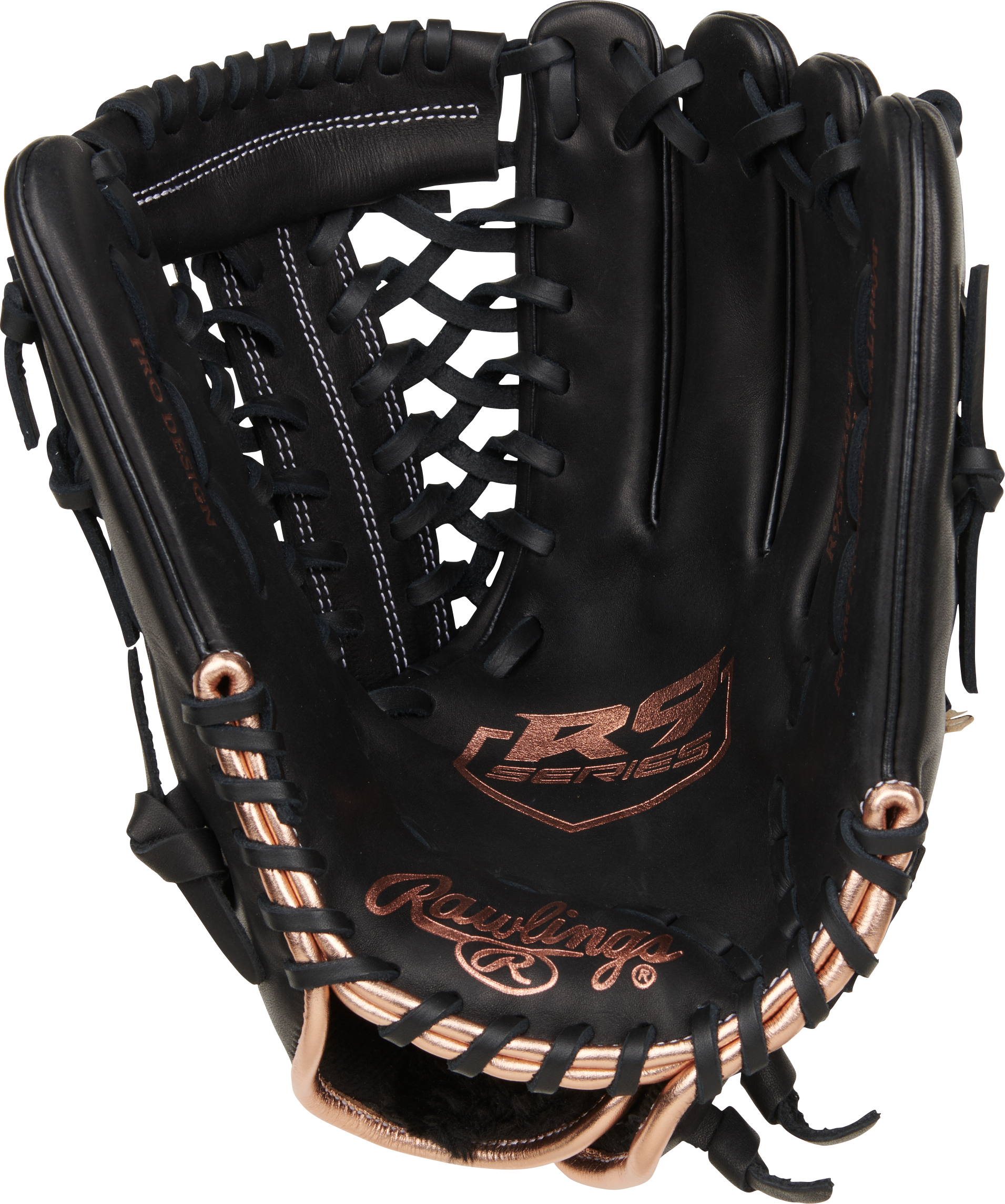 Rawlings R9 Series 12-Inch Softball Glove - Right Hand Thrower - Black