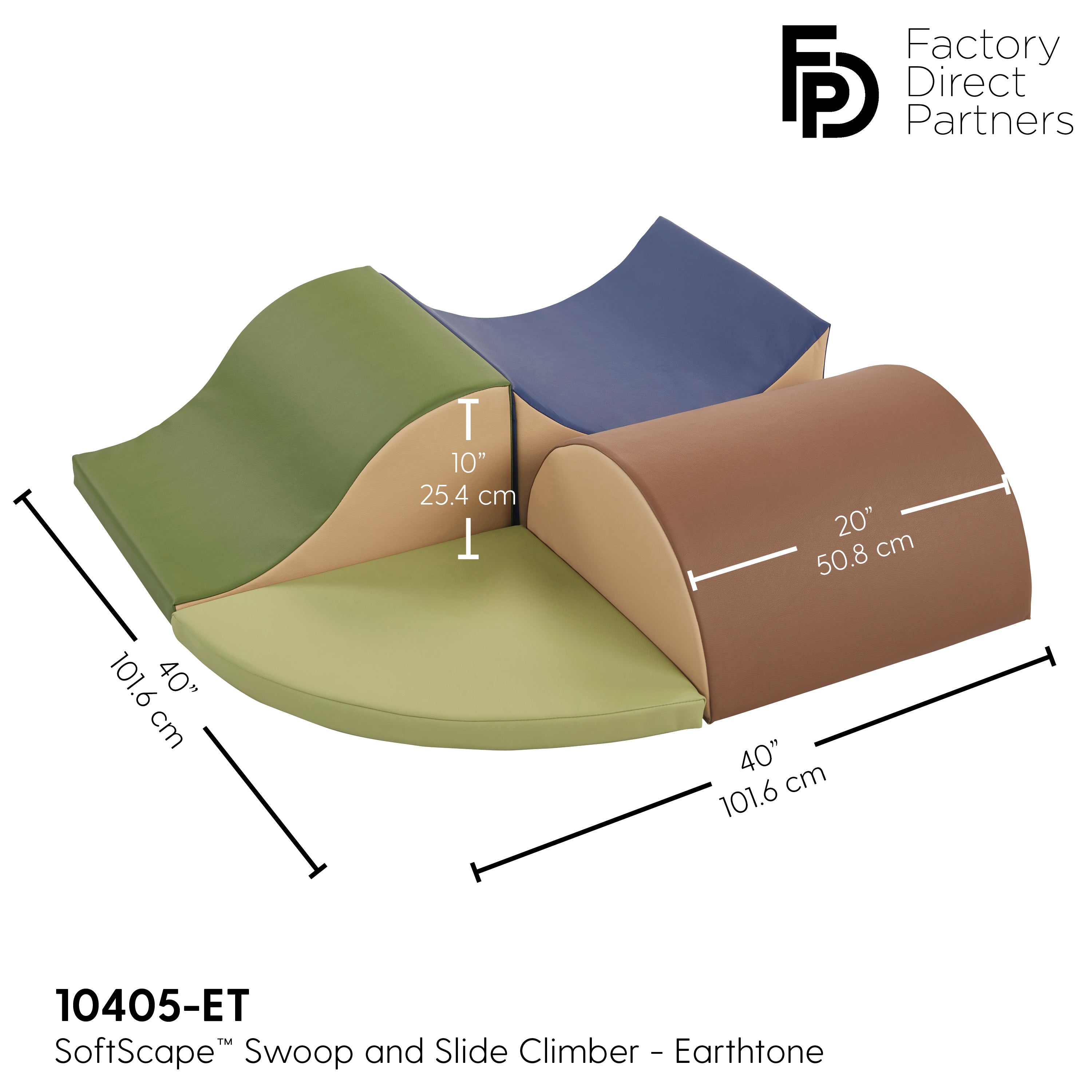 SoftScape Swoop and Slide Climber - Earthtone