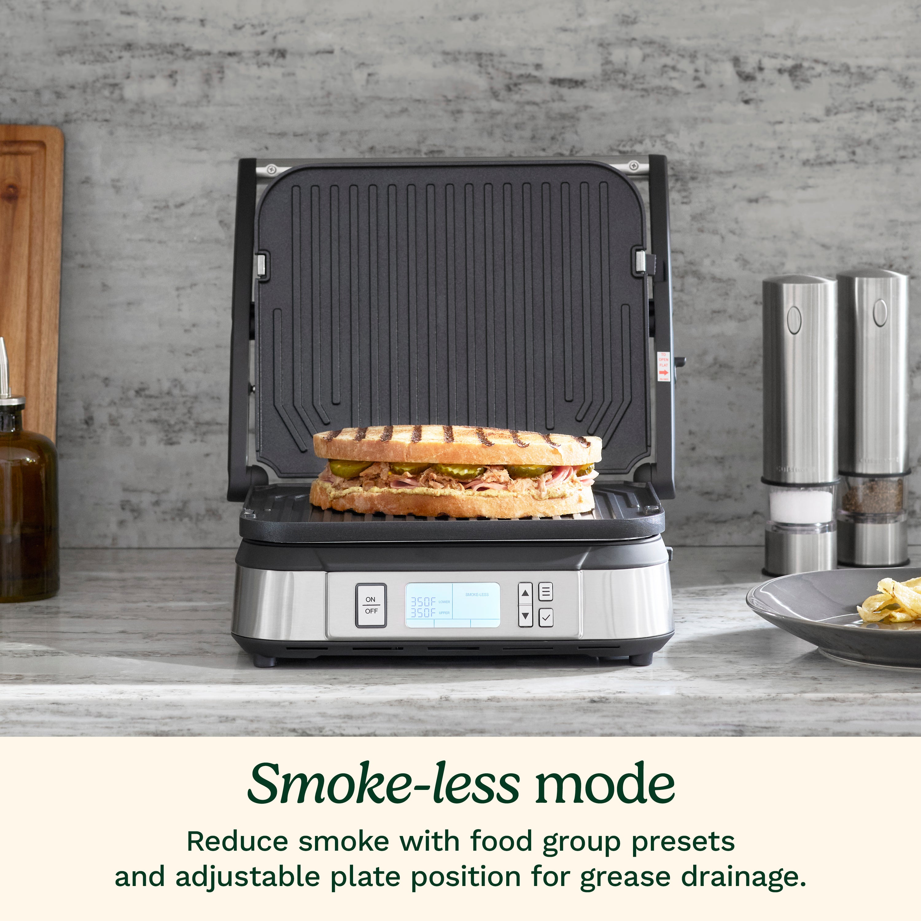 Griddler® with Smoke-Less Mode
