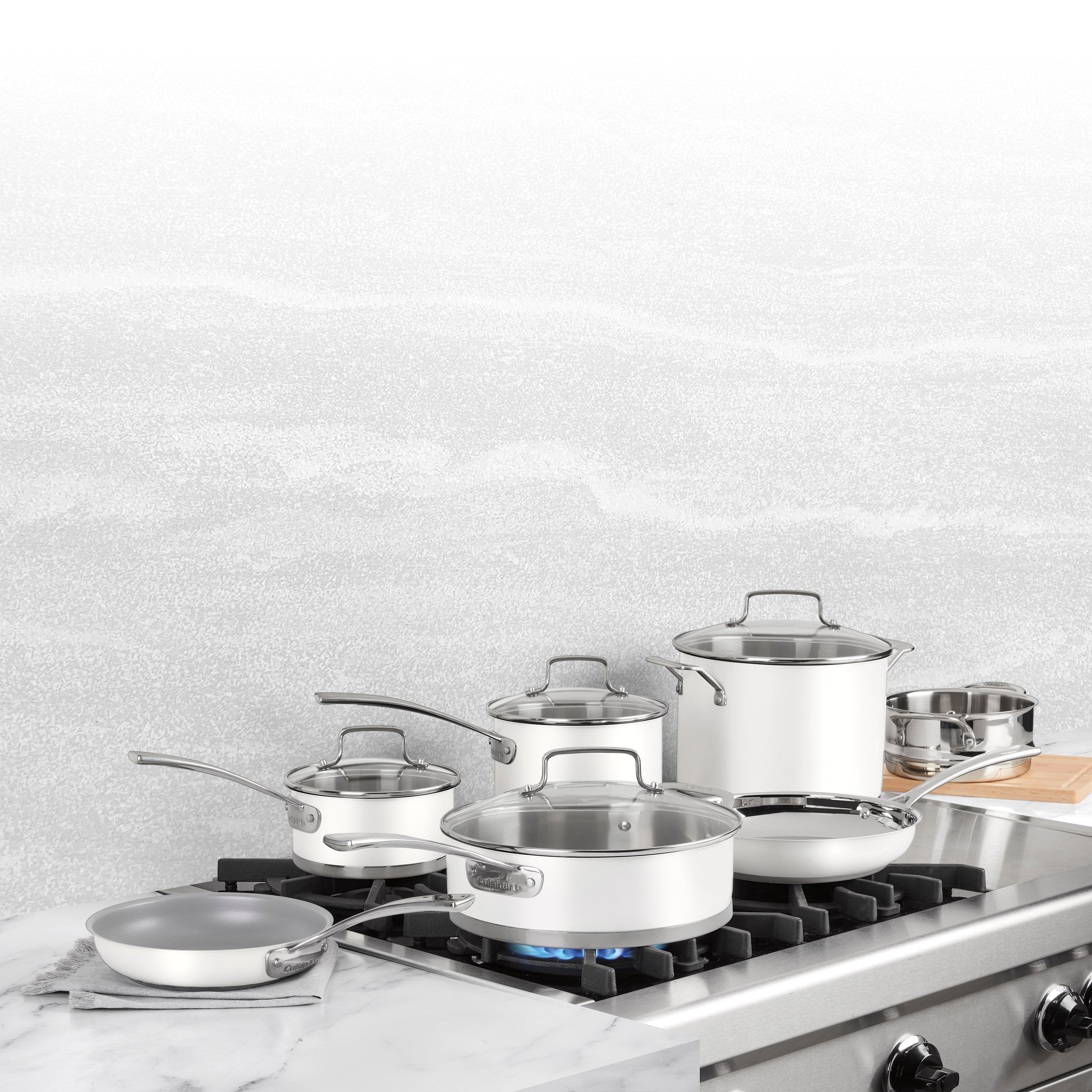 11 Piece Matte White Set
