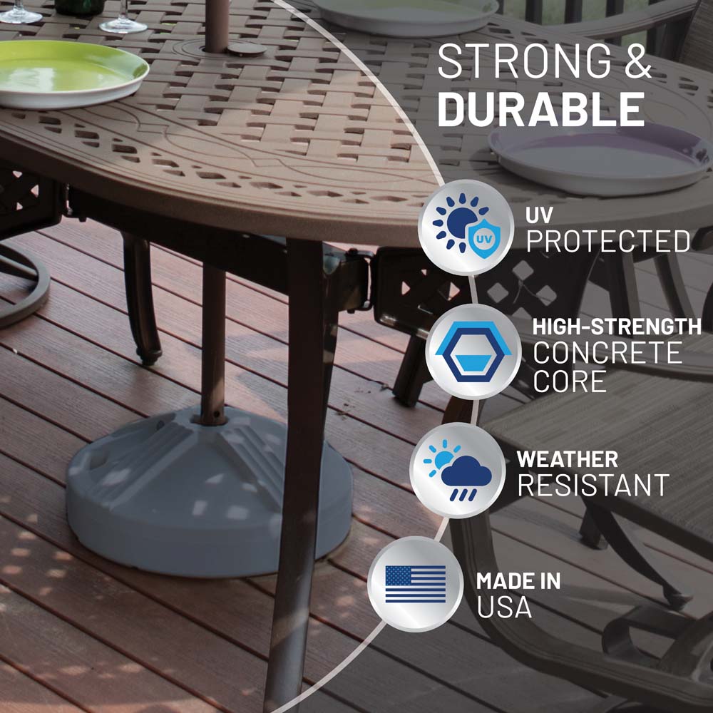 Umbrella Base Empty (Grey)