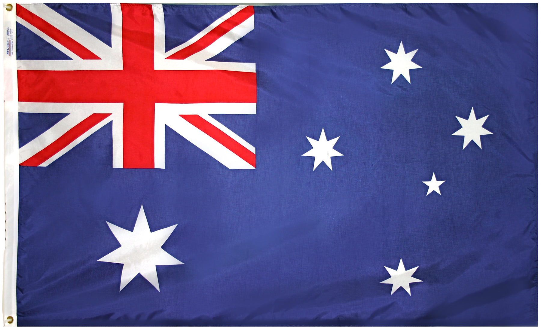 Australia Flag 3x5 ft. Nylon SolarGuard Nyl-Glo 100% Made in USA to Official United Nations Design Specifications.
