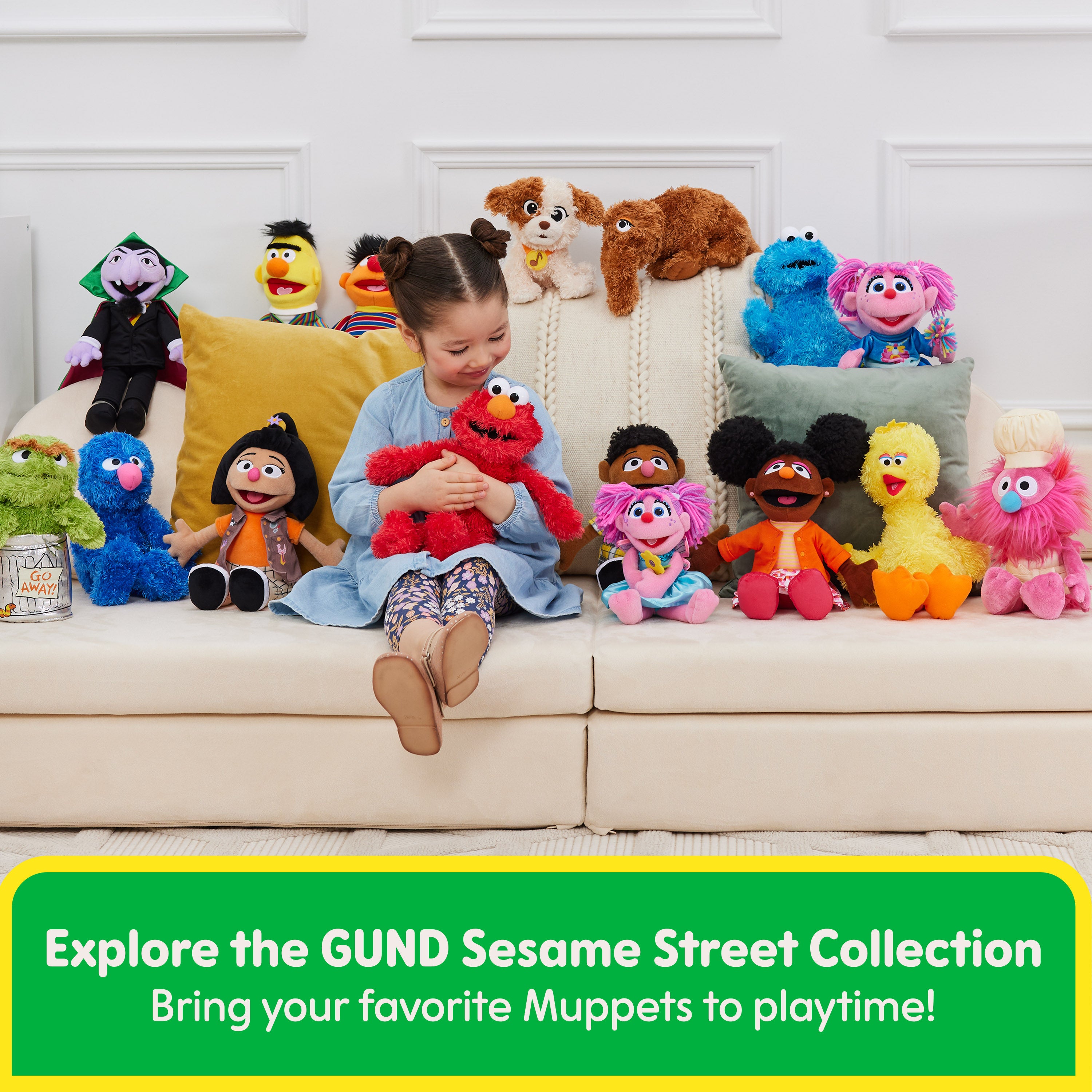 GUND Sesame Street Official Mecha Builder Cookie Monster Plush, Stuffed Animal for Ages 1 and Up, 13"