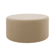 Outdoor 36" Round Ottoman with Sunbrella®, 18" H - Spectrum Sand
