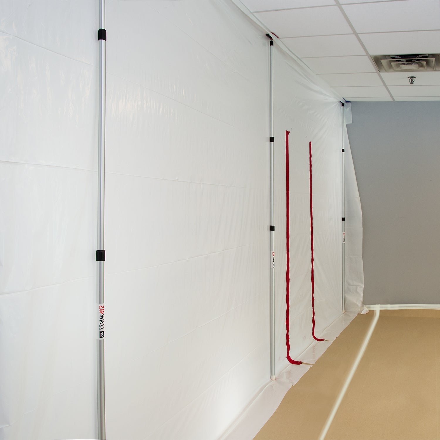 ZipWall® Dust Barrier Plastic Sheeting