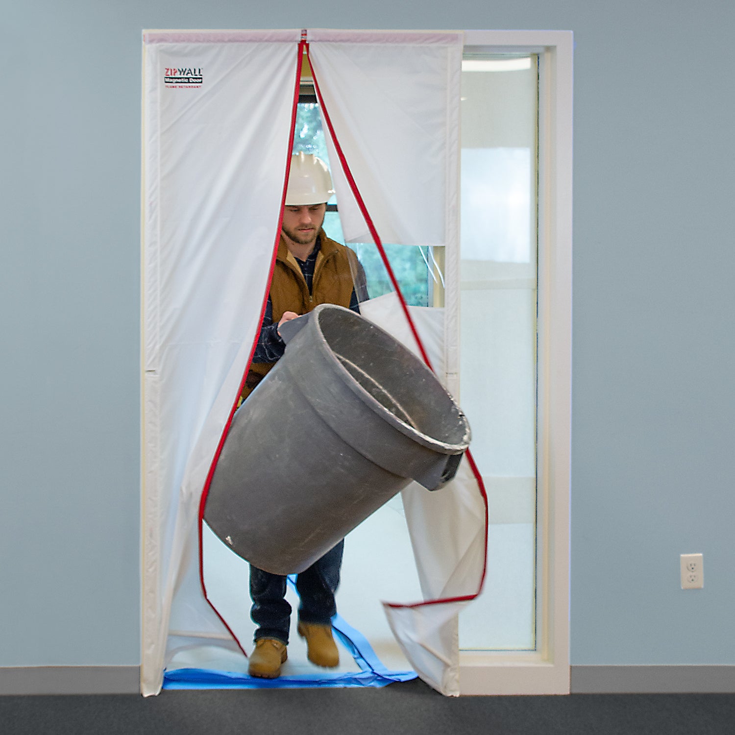 ZipWall® Steel Frame Magnetic Door™ Kit 3070 (Class A Flame Retardant)