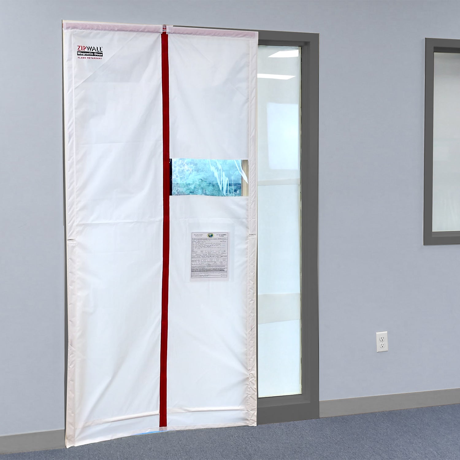 ZipWall® Steel Frame Magnetic Door™ Kit 3070 (Class A Flame Retardant)