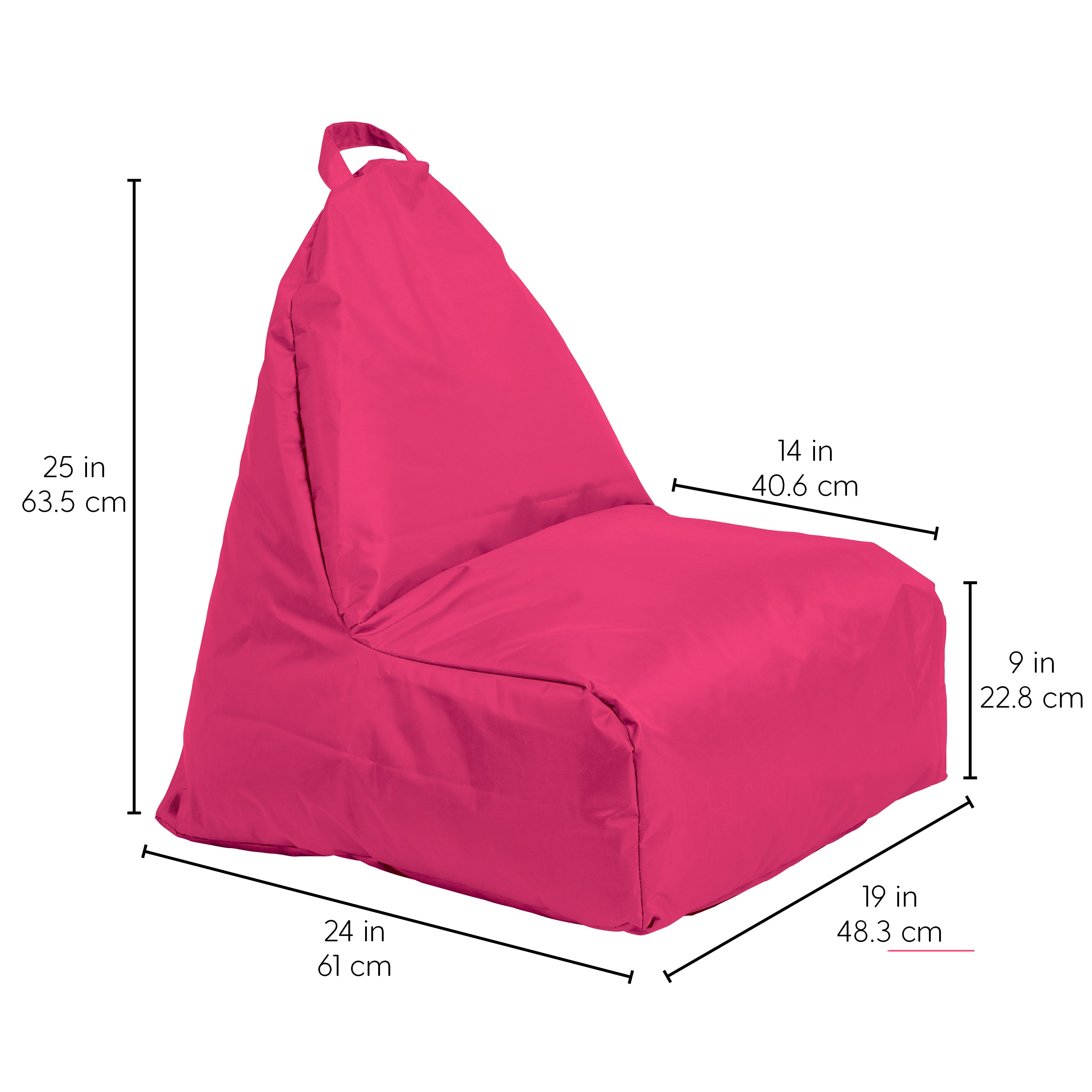 Cali Alpine Bean Bag - Raspberry