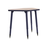 Adapte 24" x 36" Petal Thermofused Activity Table with Adjustable Tapered Legs - Asian Sand/Navy