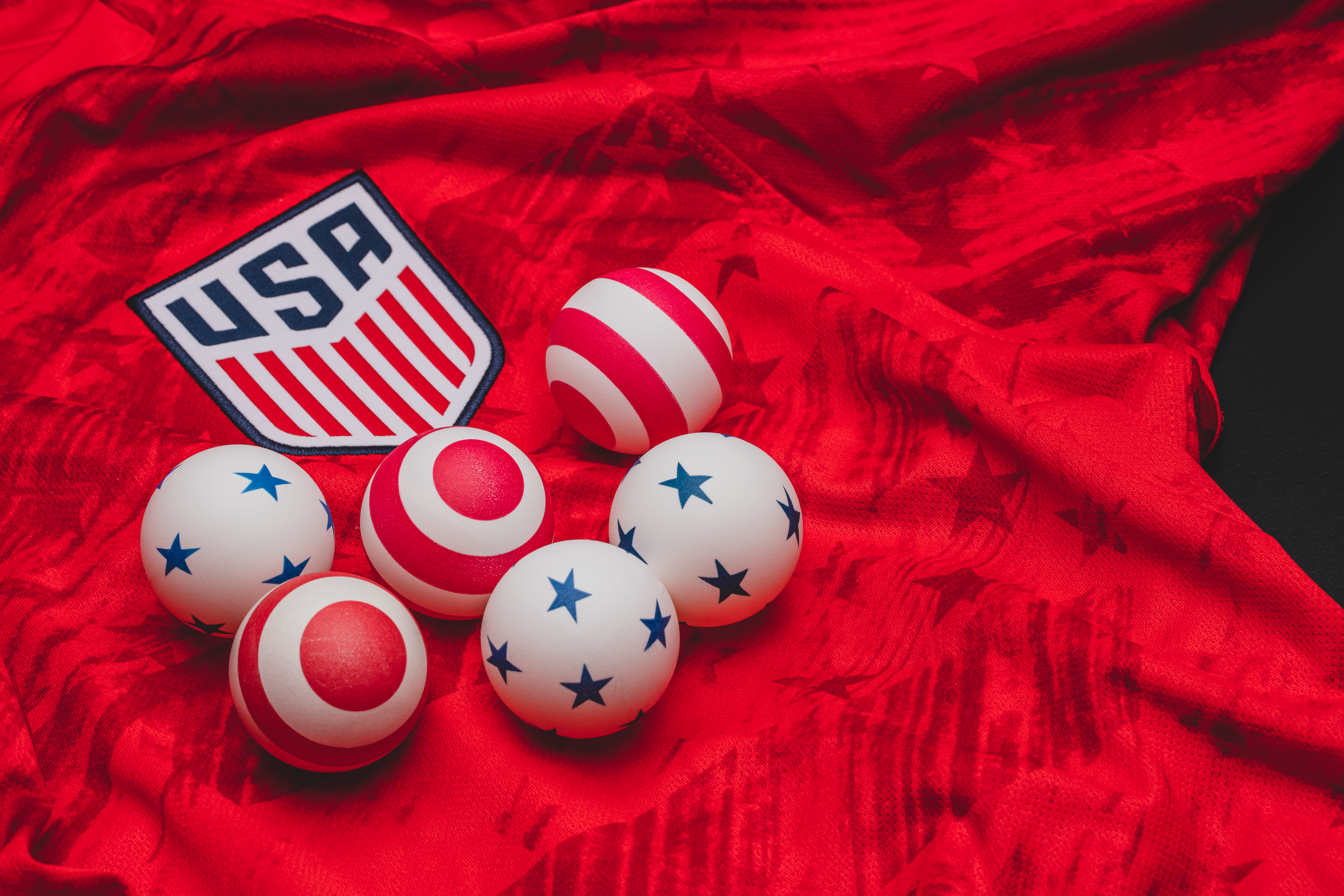 STIGA One-Star 6-Pack Stars/Stripes Balls