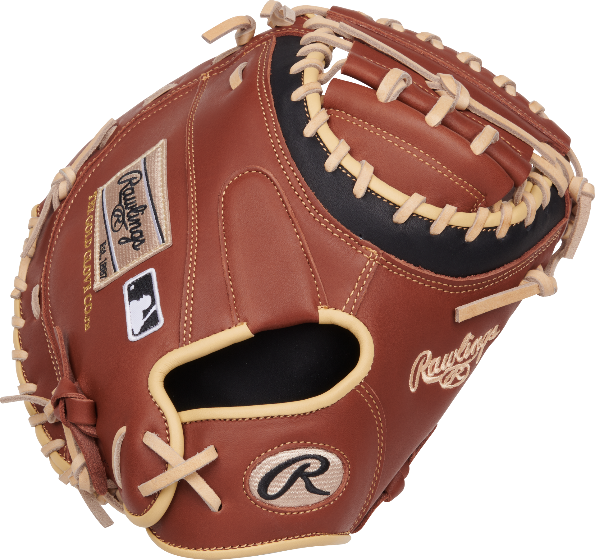Rawlings Nxt Series Catchers Mitt 32.5-Inch Baseball Glove - Right Hand Thrower - Tan